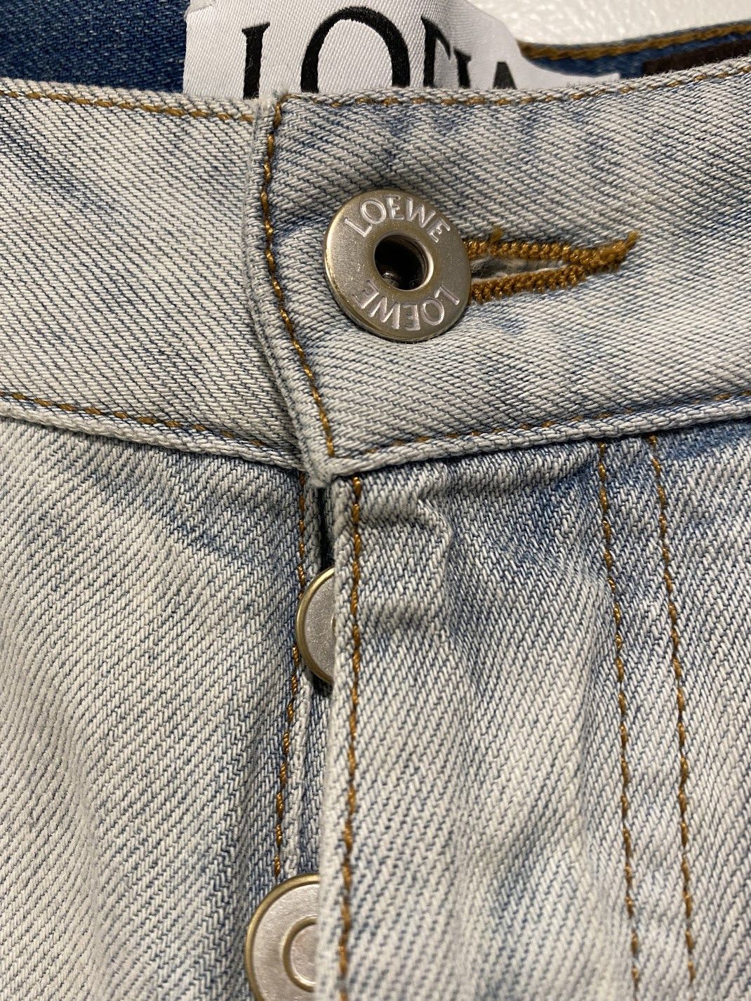 Loewe LOEWE + Paula's Ibiza Two Tone Denim Jeans Size US 32 / EU 48 - 5 Thumbnail