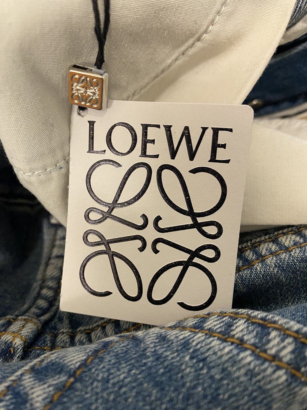 Loewe LOEWE + Paula's Ibiza Two Tone Denim Jeans Size US 32 / EU 48 - 7 Thumbnail