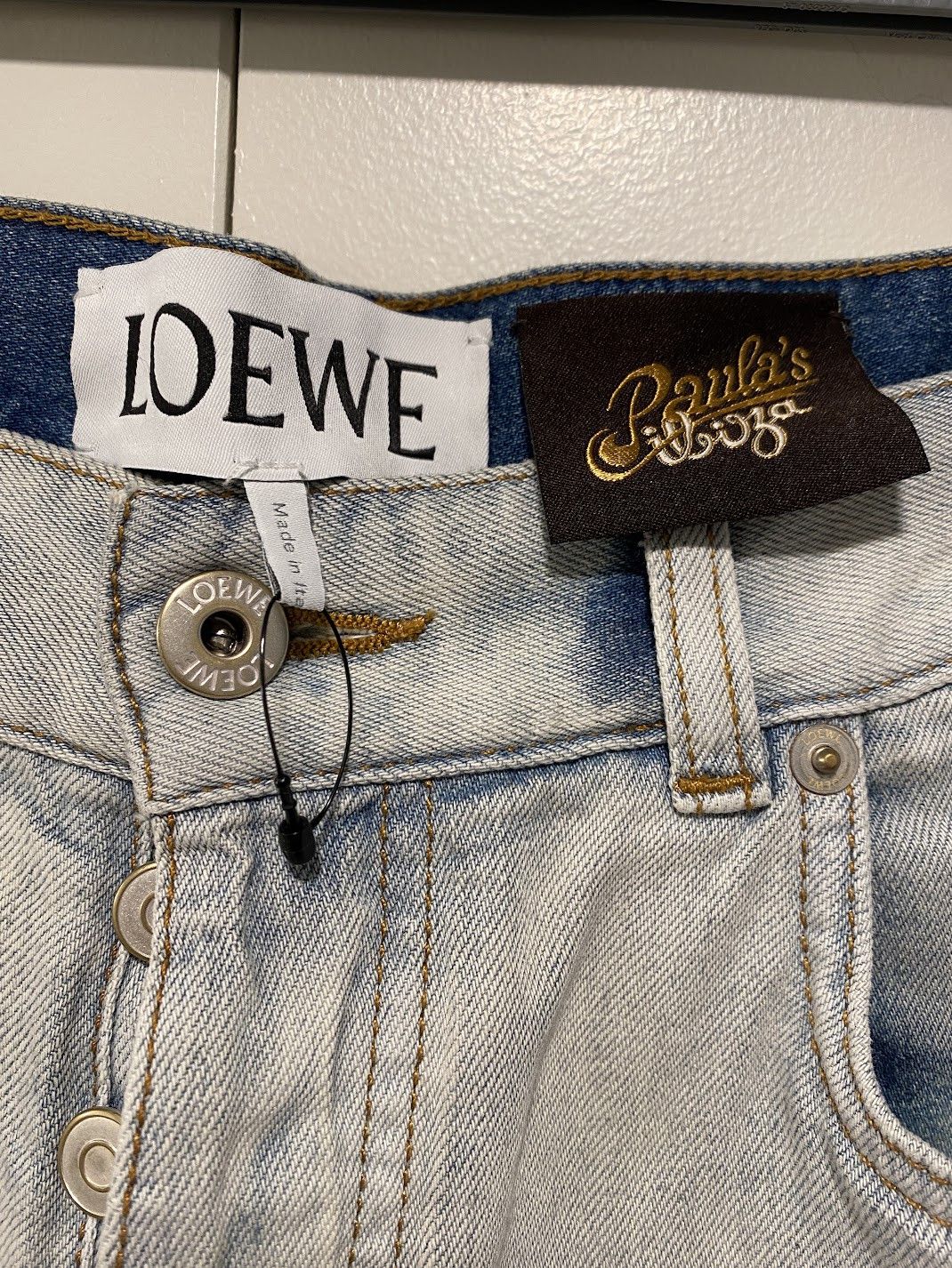 Loewe LOEWE + Paula's Ibiza Two Tone Denim Jeans Size US 32 / EU 48 - 6 Thumbnail