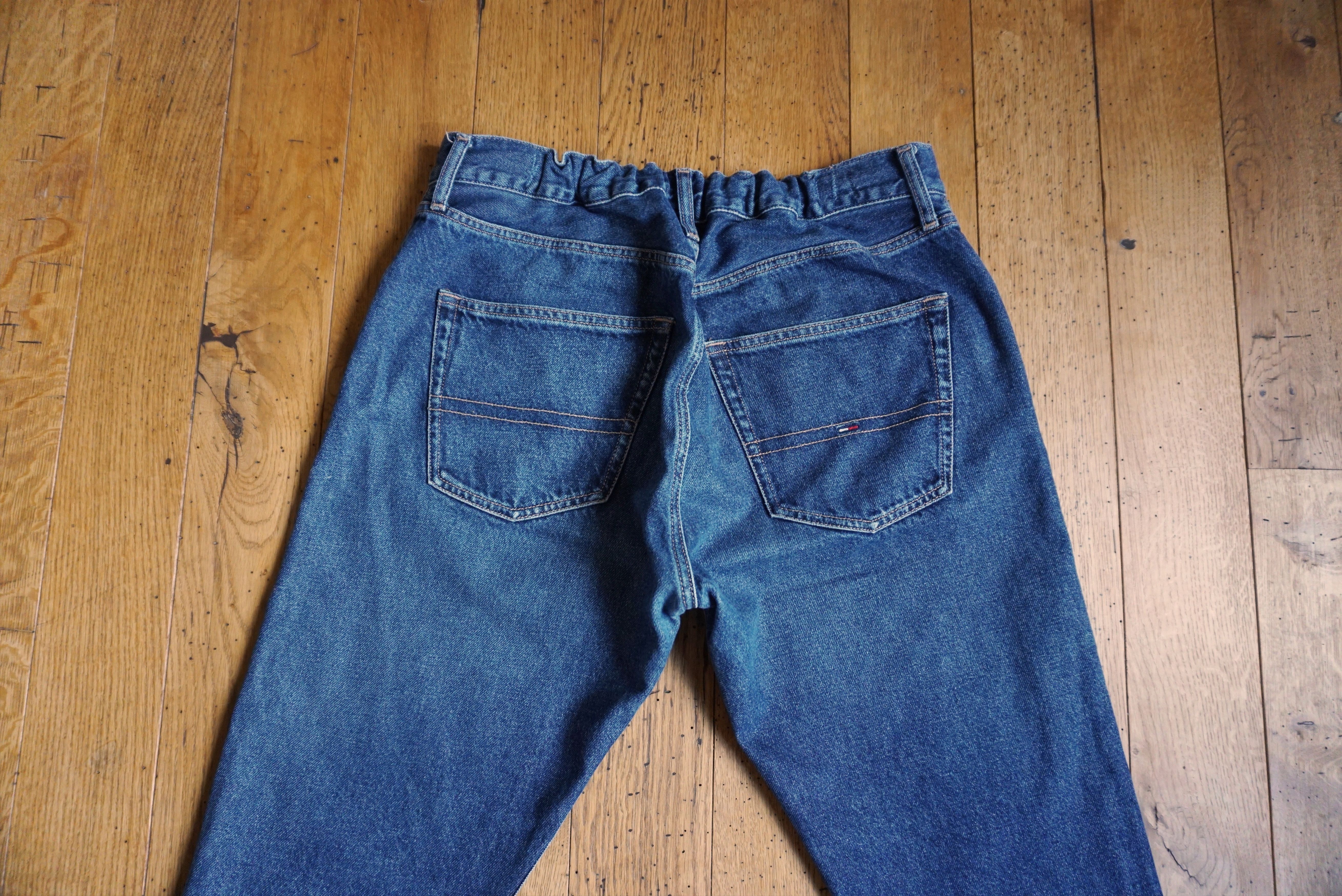 Tommy Hilfiger Vintage Y2K Tommy Hilfiger 34 band waist jeans 90s cropped Size US 34 / EU 50 - 12 Thumbnail