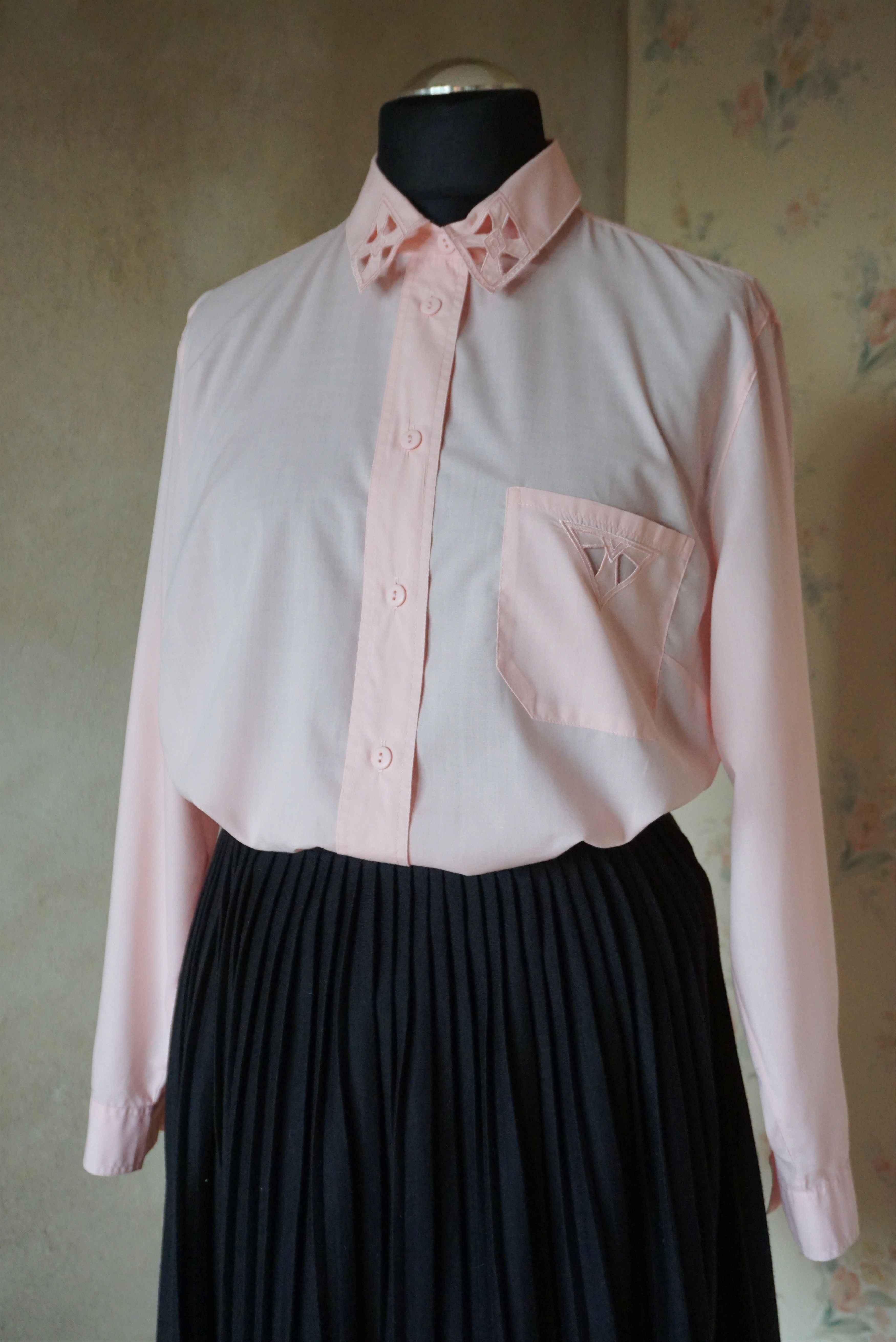 Vintage Women's true vintage 90s 80s blouse 46 XL 20 shirt plus size Size XL / US 12-14 / IT 48-50 - 21 Thumbnail