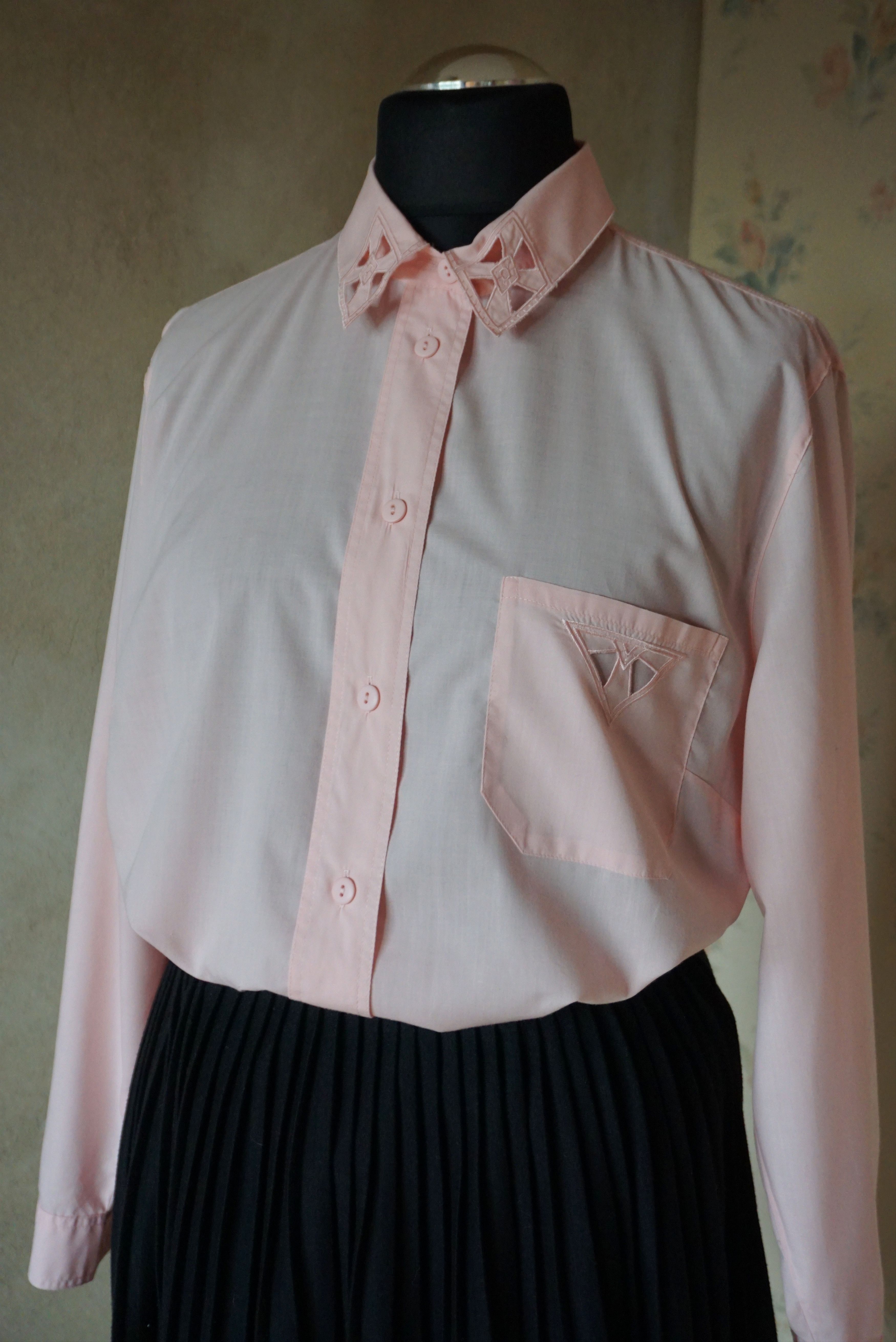 Vintage Women's true vintage 90s 80s blouse 46 XL 20 shirt plus size Size XL / US 12-14 / IT 48-50 - 19 Thumbnail