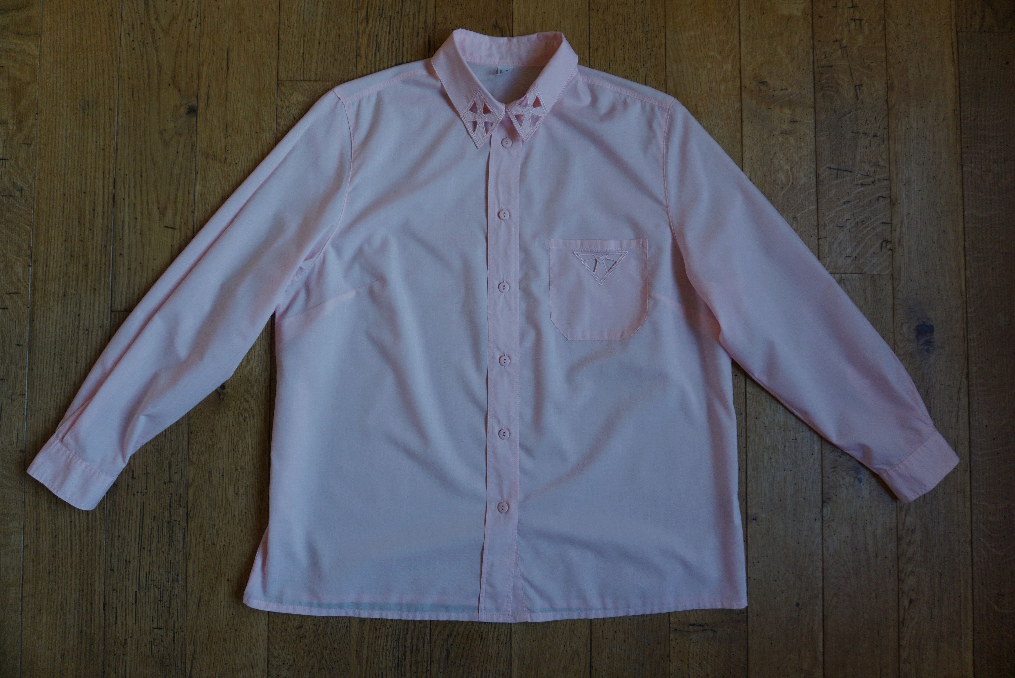 Vintage Women's true vintage 90s 80s blouse 46 XL 20 shirt plus size Size XL / US 12-14 / IT 48-50 - 8 Thumbnail