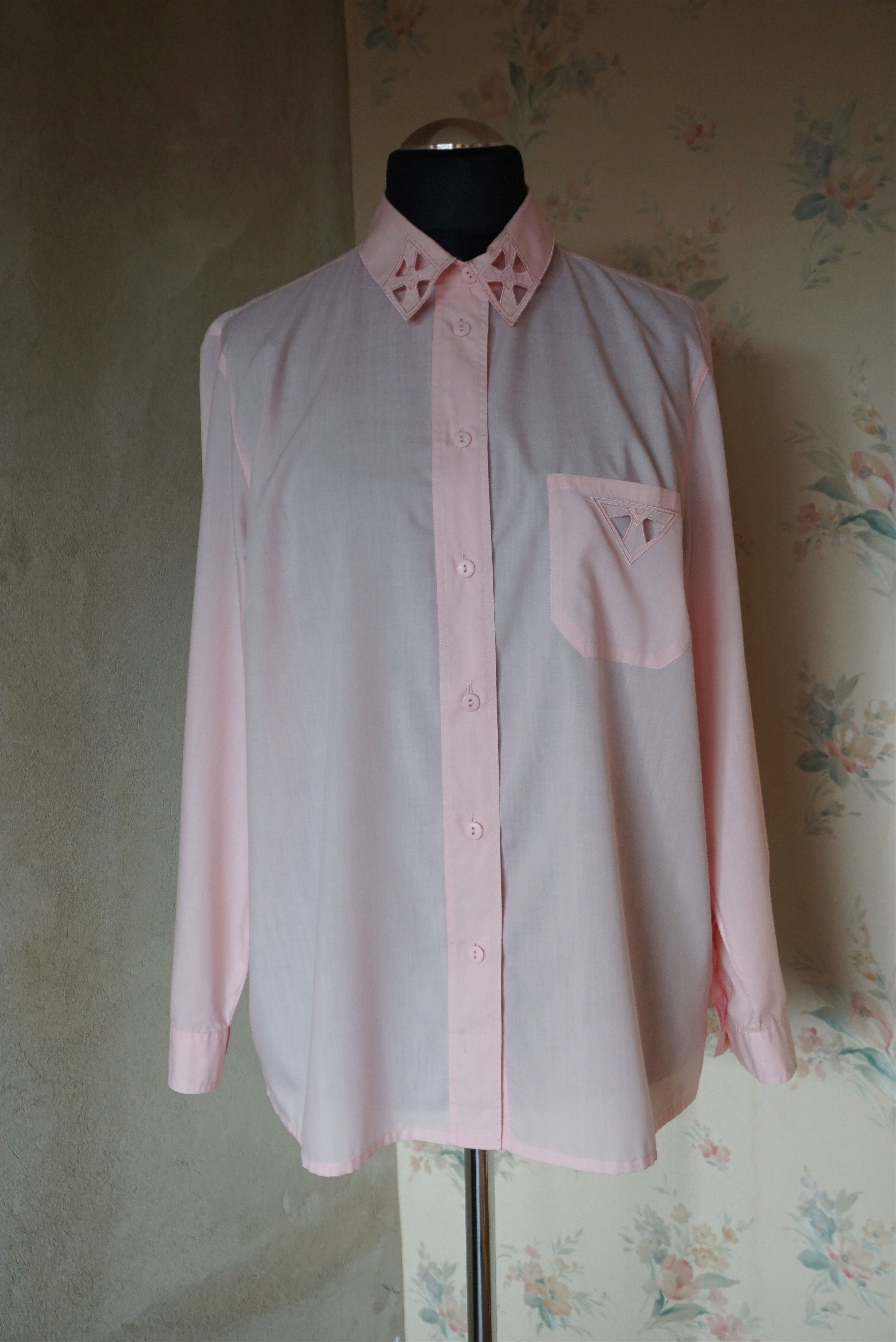 Vintage Women's true vintage 90s 80s blouse 46 XL 20 shirt plus size Size XL / US 12-14 / IT 48-50 - 13 Thumbnail