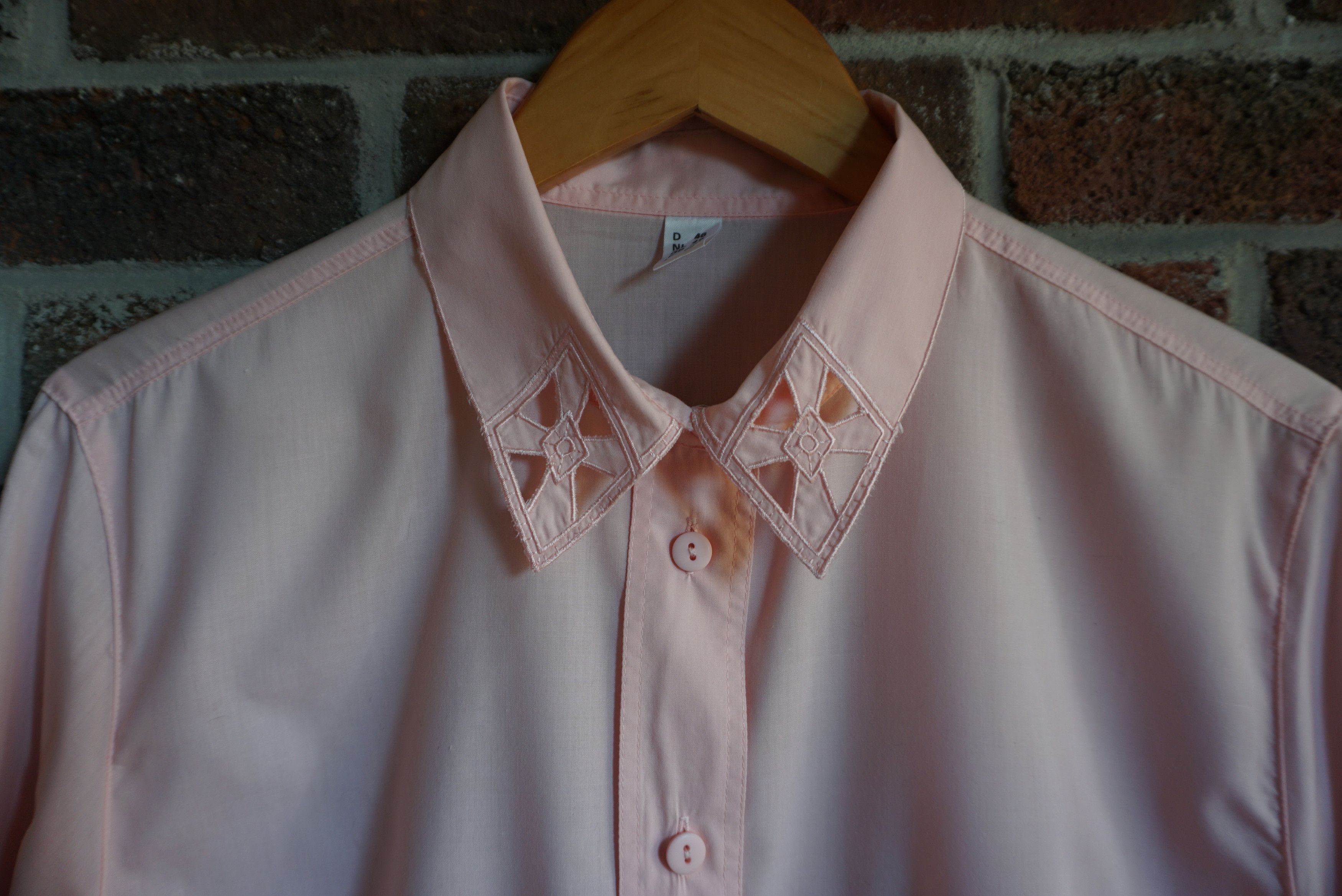 Vintage Women's true vintage 90s 80s blouse 46 XL 20 shirt plus size Size XL / US 12-14 / IT 48-50 - 6 Thumbnail