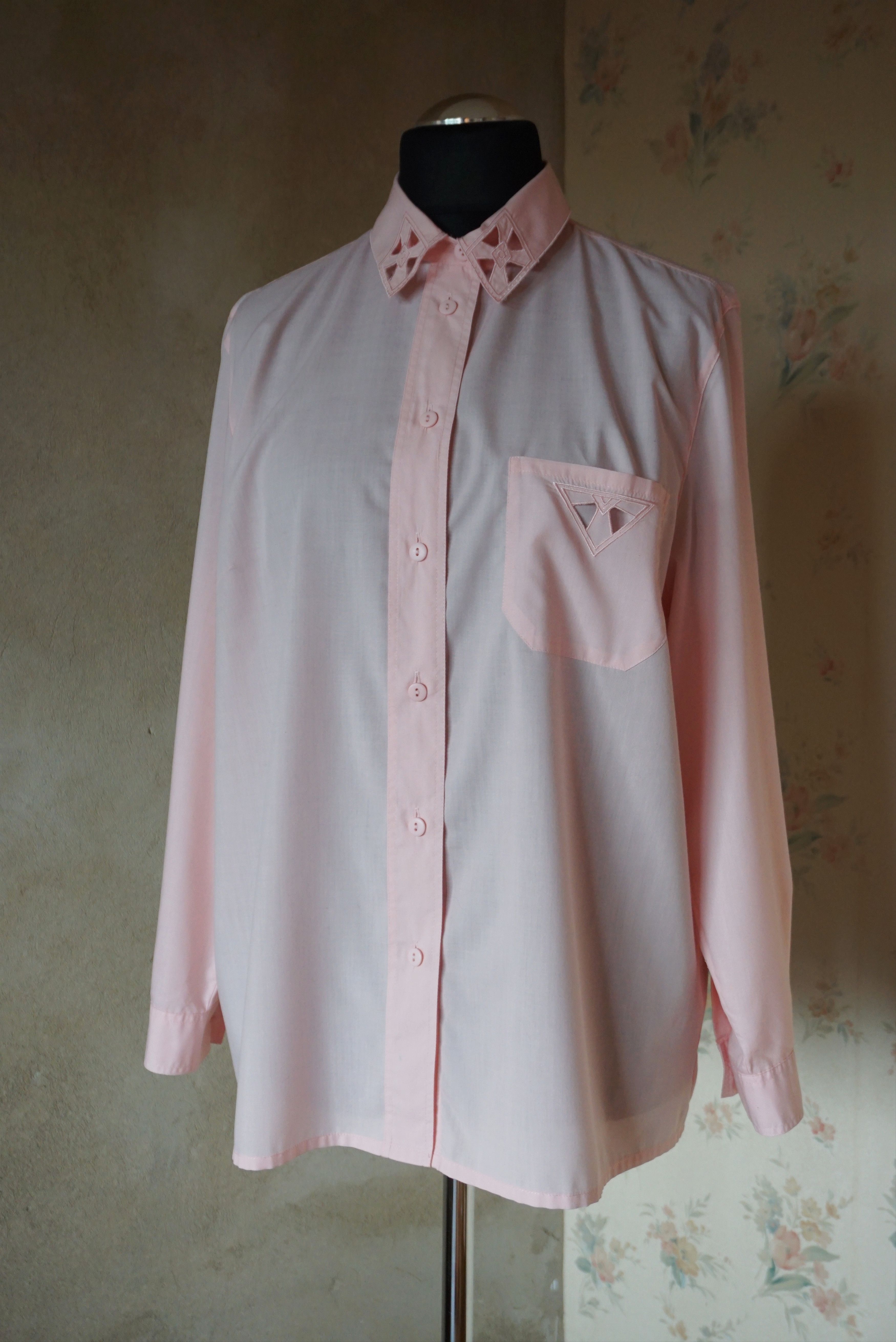 Vintage Women's true vintage 90s 80s blouse 46 XL 20 shirt plus size Size XL / US 12-14 / IT 48-50 - 14 Thumbnail