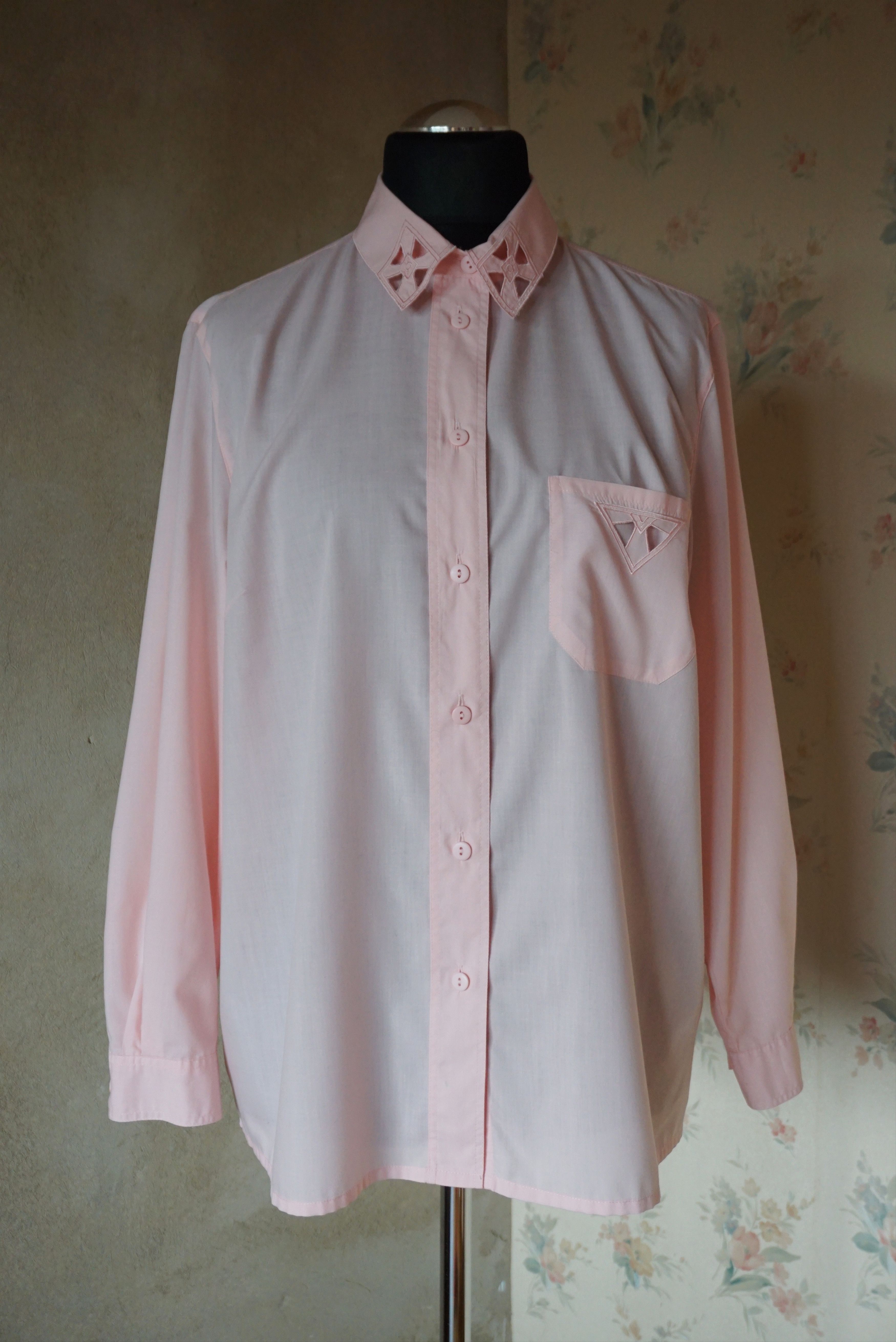 Vintage Women's true vintage 90s 80s blouse 46 XL 20 shirt plus size Size XL / US 12-14 / IT 48-50 - 18 Thumbnail