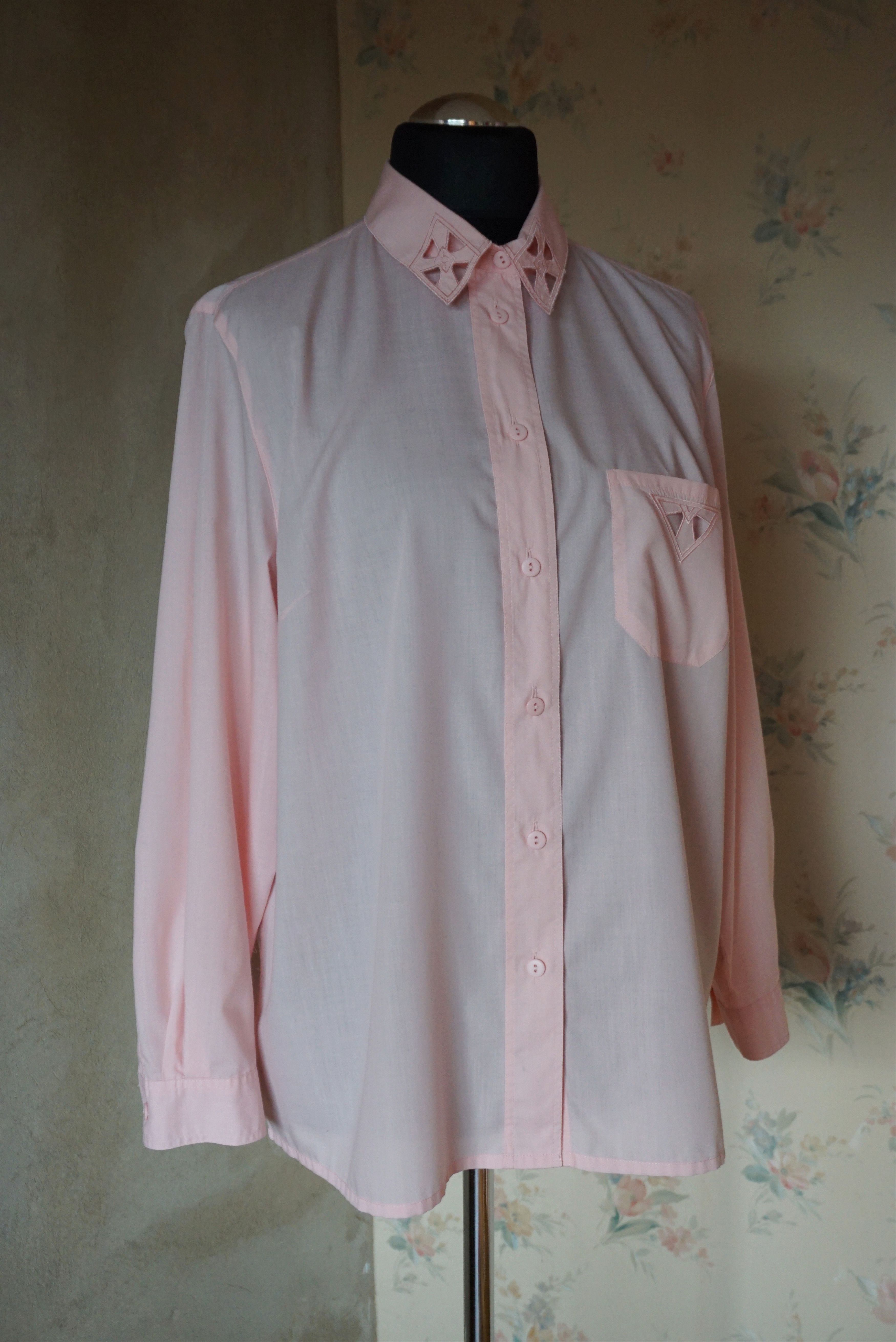Vintage Women's true vintage 90s 80s blouse 46 XL 20 shirt plus size Size XL / US 12-14 / IT 48-50 - 17 Thumbnail