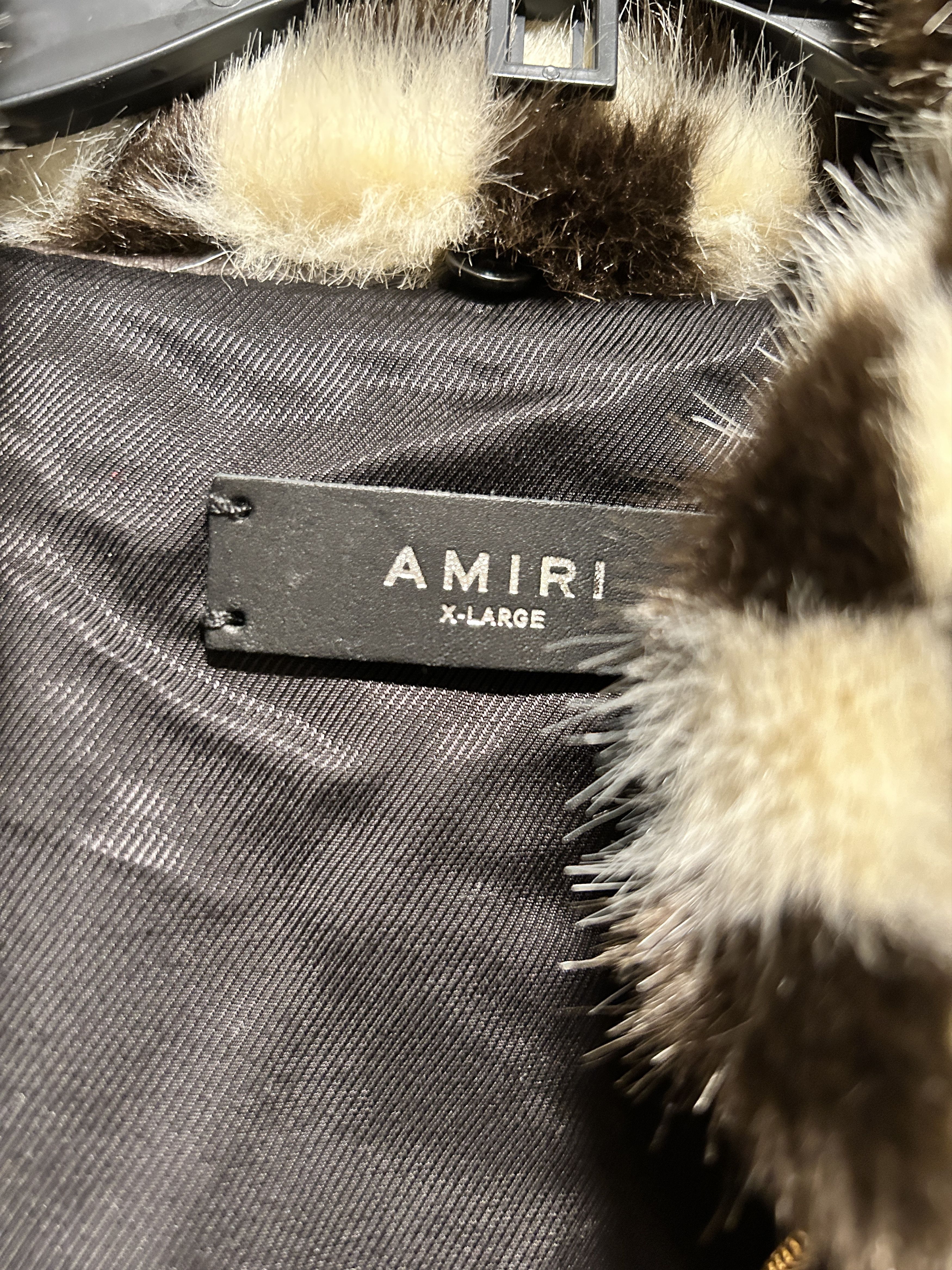 Amiri Amiri CHECKERED FAUX FUR BLOUSON BLACK / WHITE Size US XL / EU 56 / 4 - 4 Thumbnail
