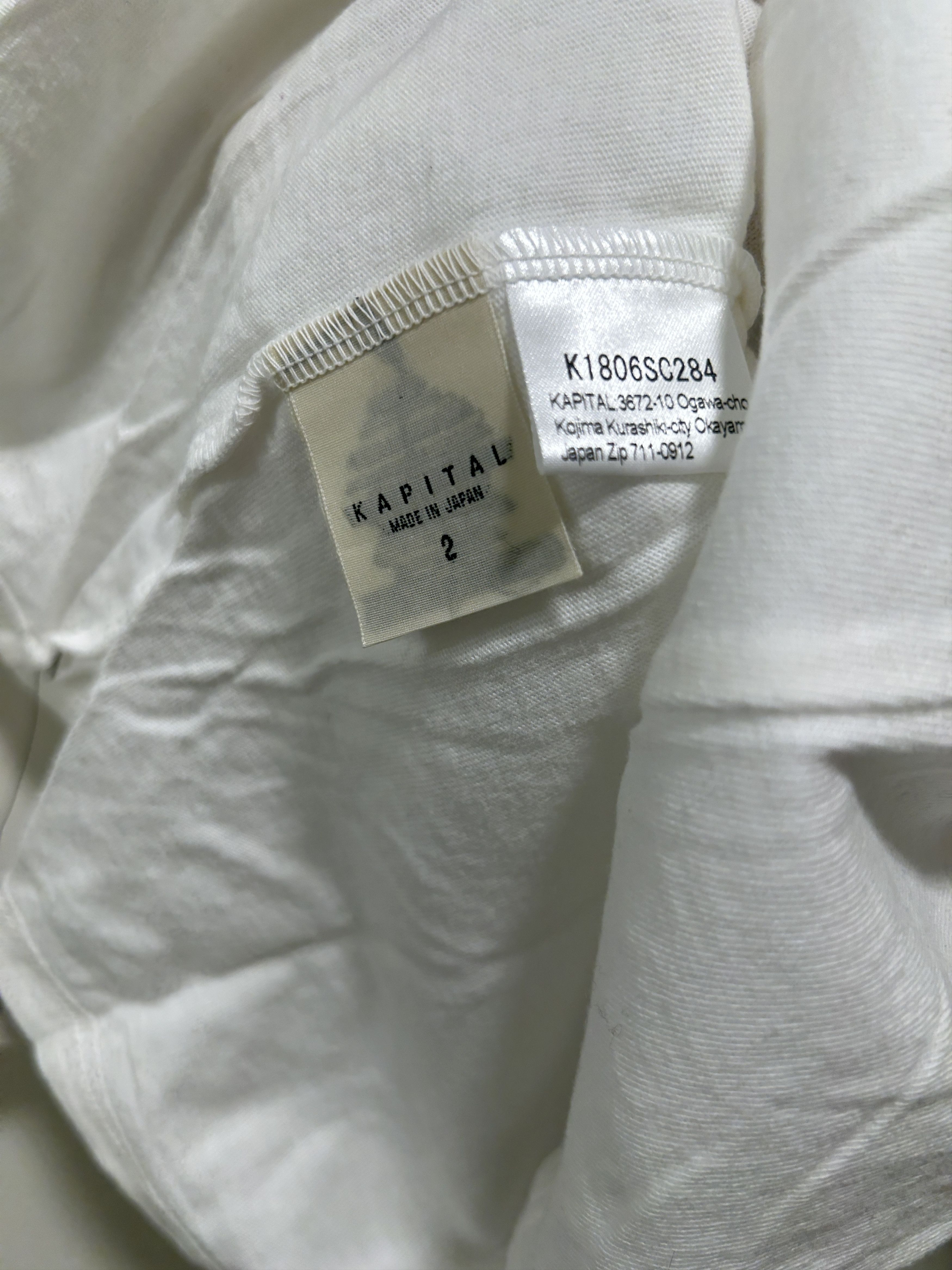Kapital Kapital Kountry blue handed t-shirt White Size US M / EU 48-50 / 2 - 8 Thumbnail