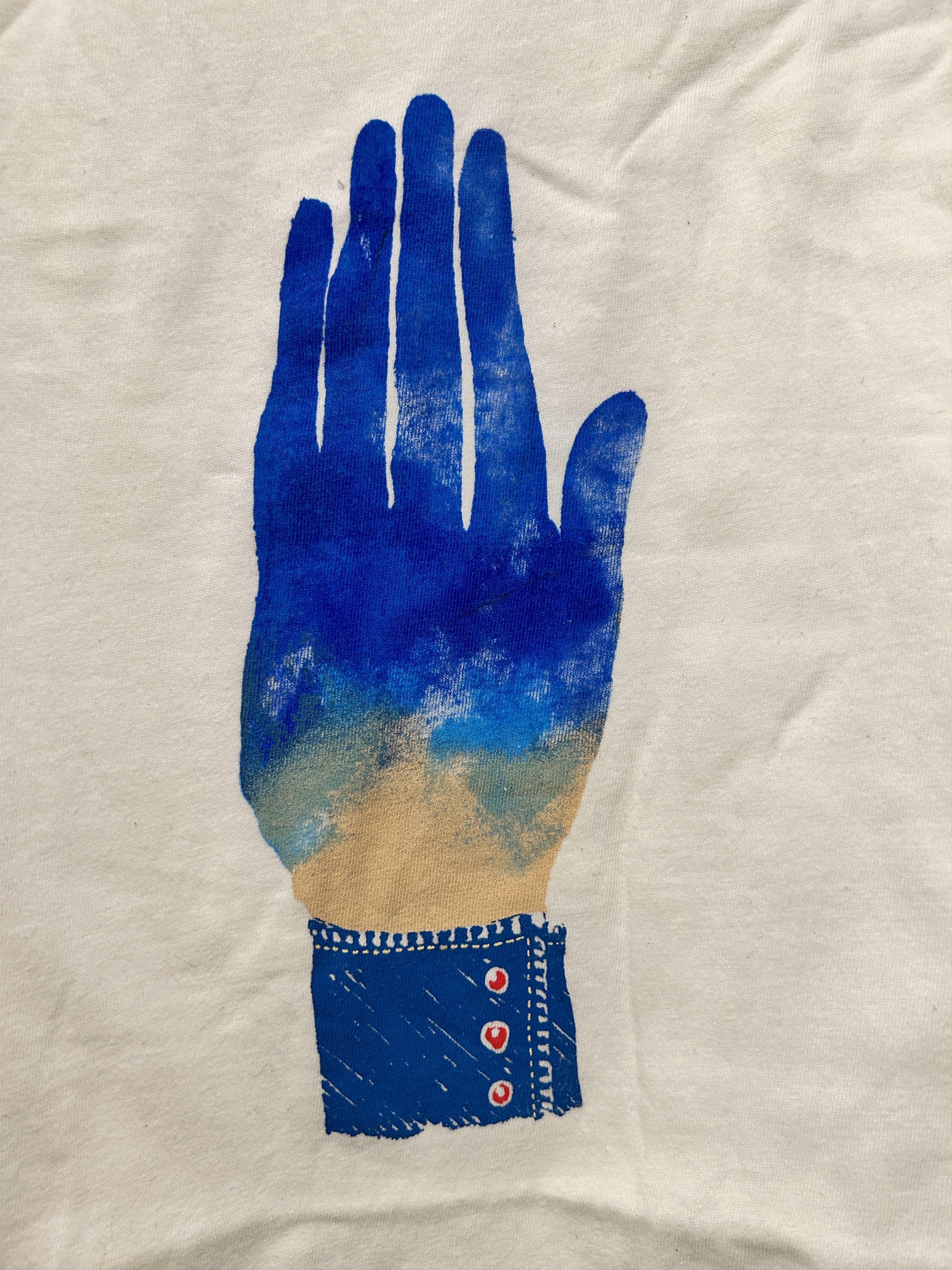 Kapital Kapital Kountry blue handed t-shirt White Size US M / EU 48-50 / 2 - 5 Thumbnail