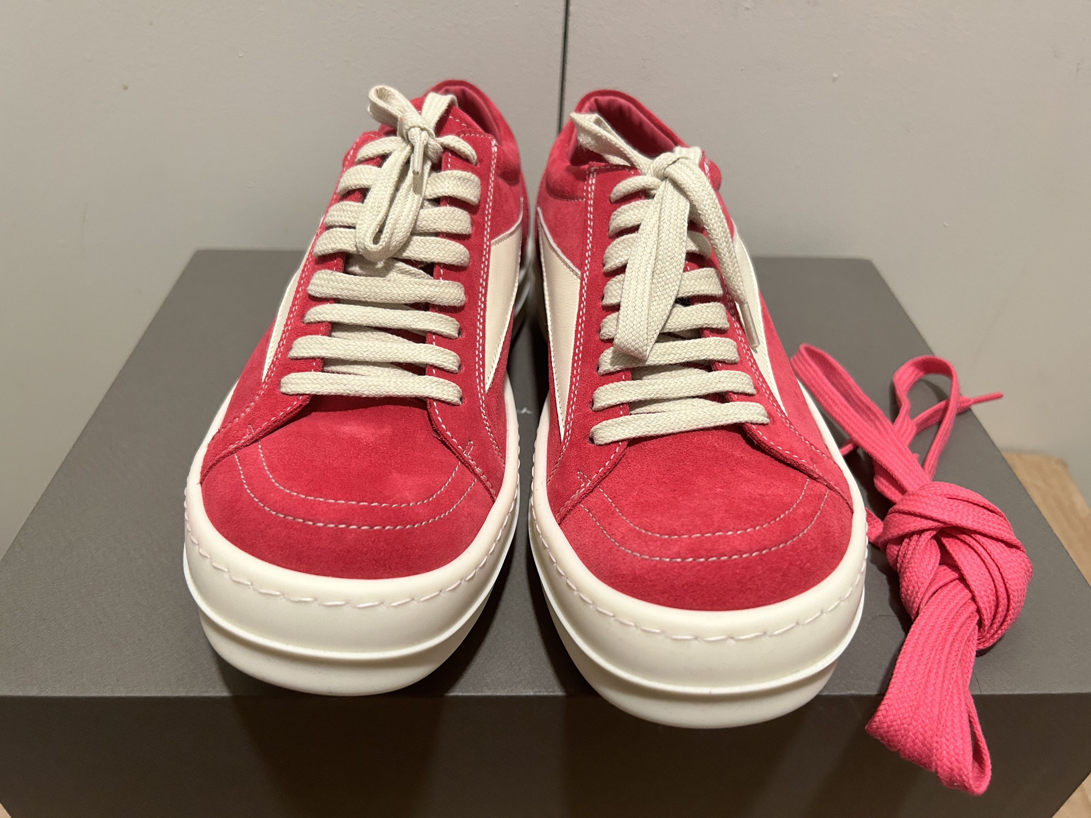 Rick Owens RICK OWENS VINTAGE SNEAKERS LOW S/S 23 EDFU - hot pink Size US 9 / EU 42 - 3 Thumbnail