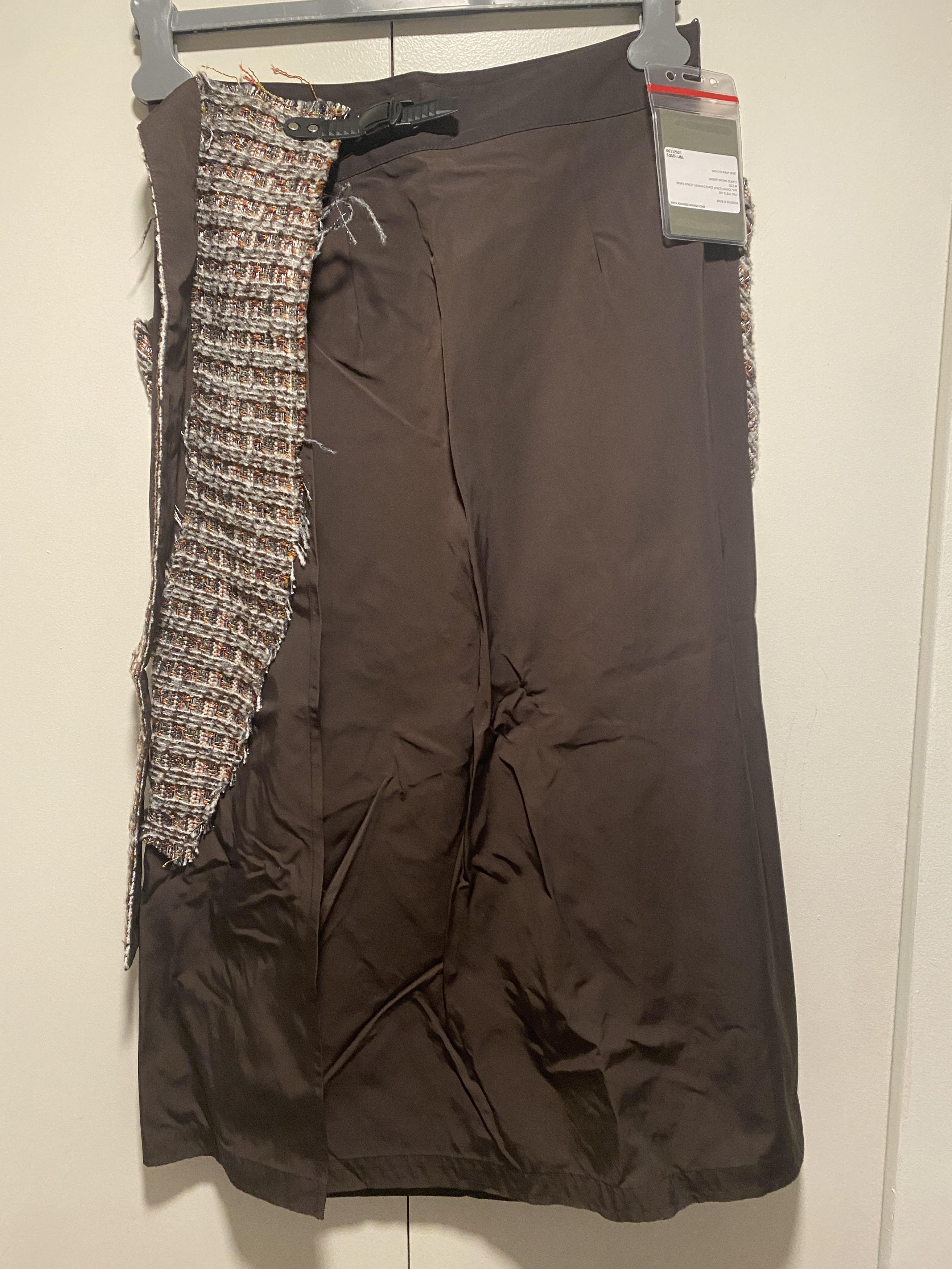 Kiko Kostadinov kiko kostadinov moylita wrap skirt brown umber quartz Size 28" / US 6 / IT 42 - 1 Thumbnail
