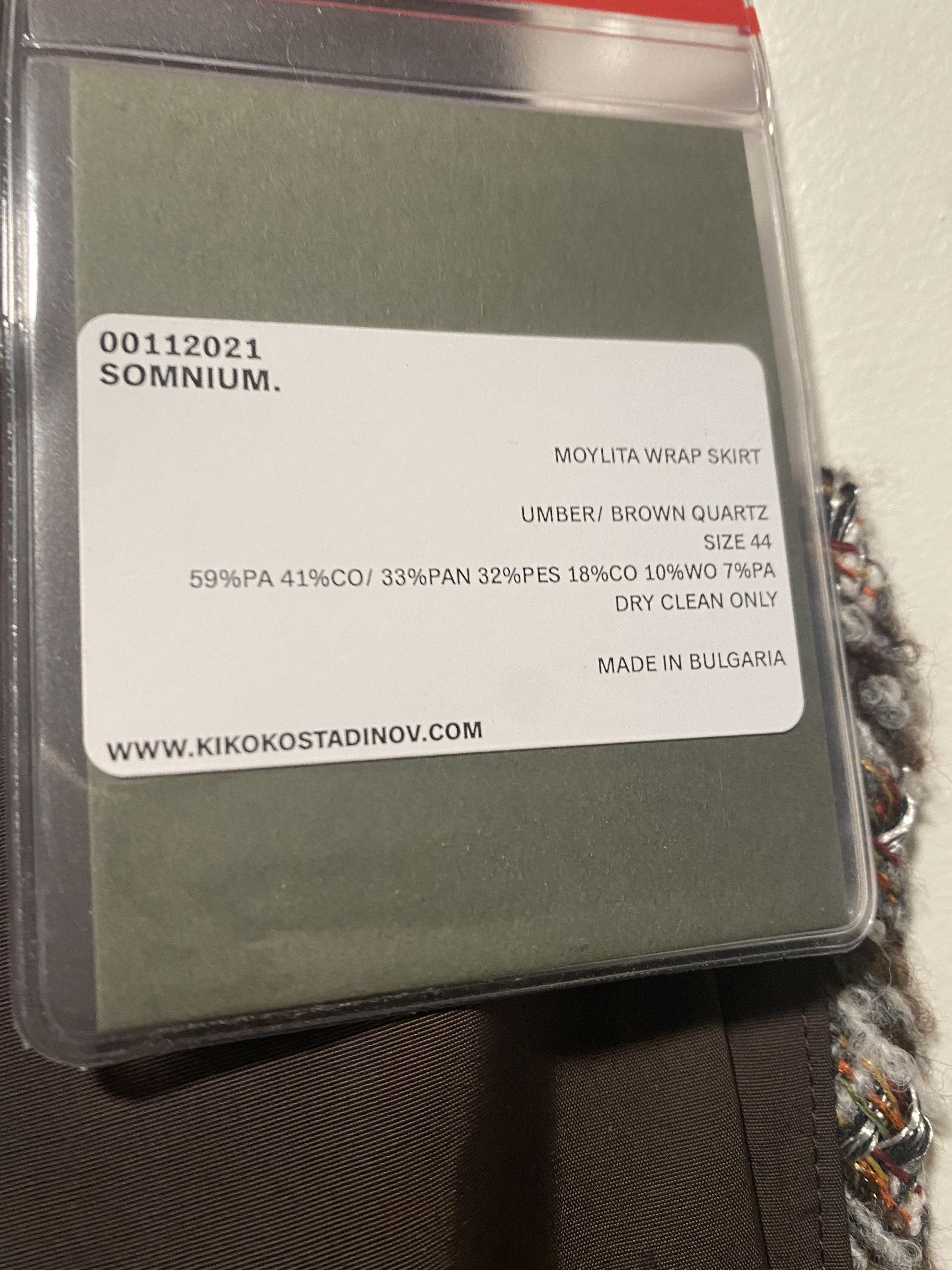 Kiko Kostadinov kiko kostadinov moylita wrap skirt brown umber quartz Size 28" / US 6 / IT 42 - 6 Thumbnail