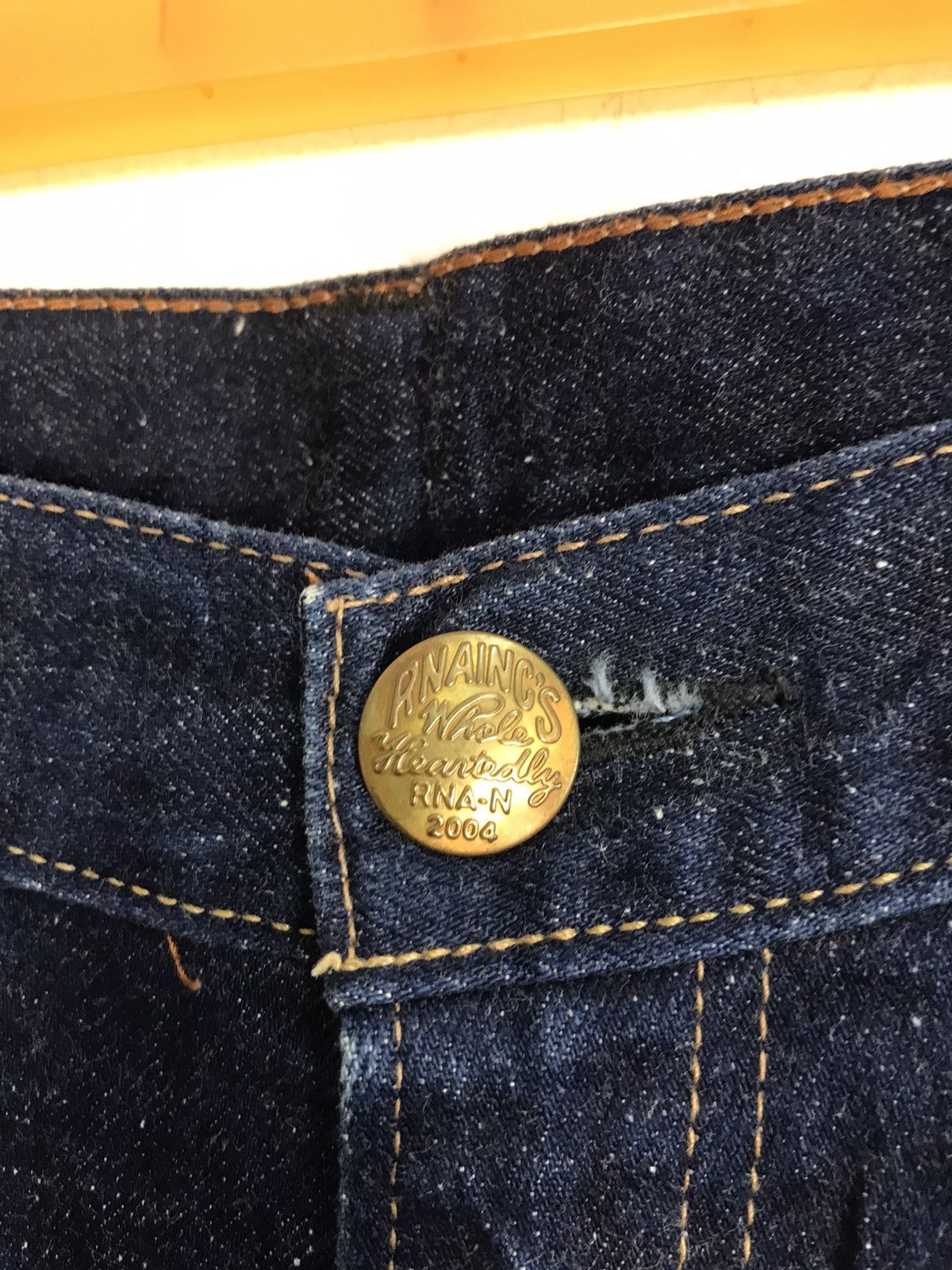 Japanese Brand × Vintage RNA Inc Skinny Style Cut Pants Distressed Dark Indigo Denim Size US 32 / EU 48 - 5 Thumbnail