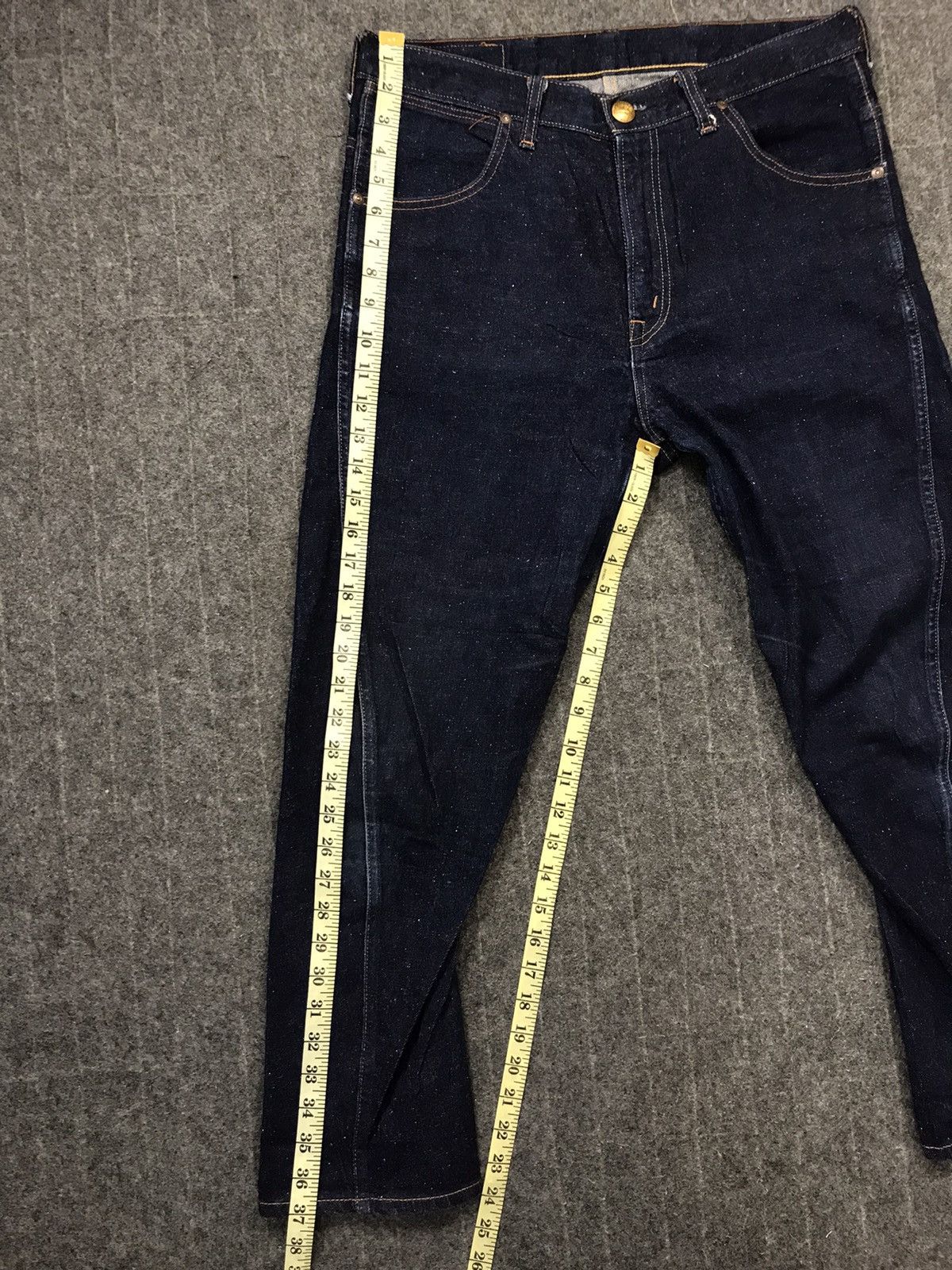 Japanese Brand × Vintage RNA Inc Skinny Style Cut Pants Distressed Dark Indigo Denim Size US 32 / EU 48 - 13 Thumbnail