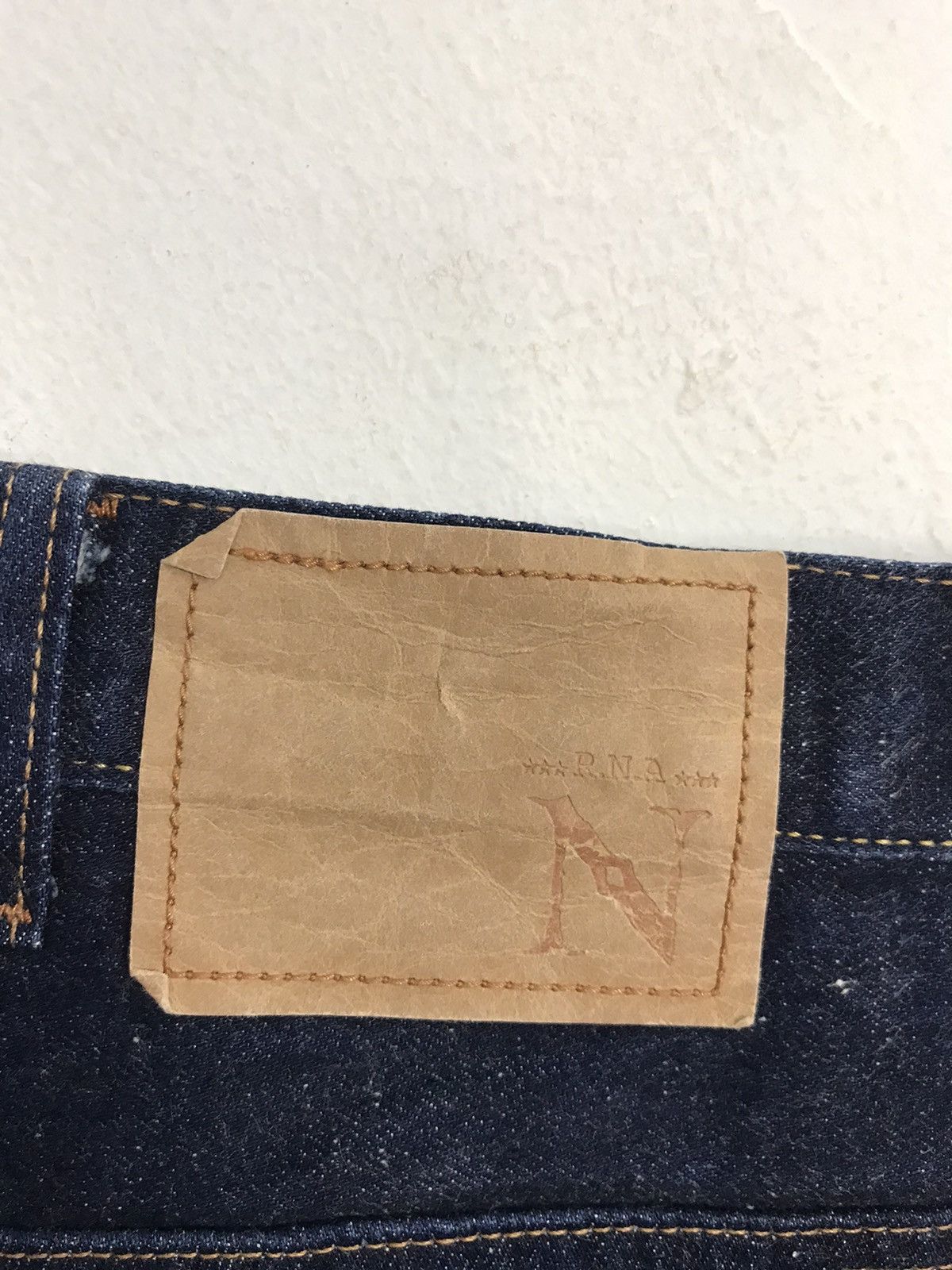 Japanese Brand × Vintage RNA Inc Skinny Style Cut Pants Distressed Dark Indigo Denim Size US 32 / EU 48 - 7 Thumbnail