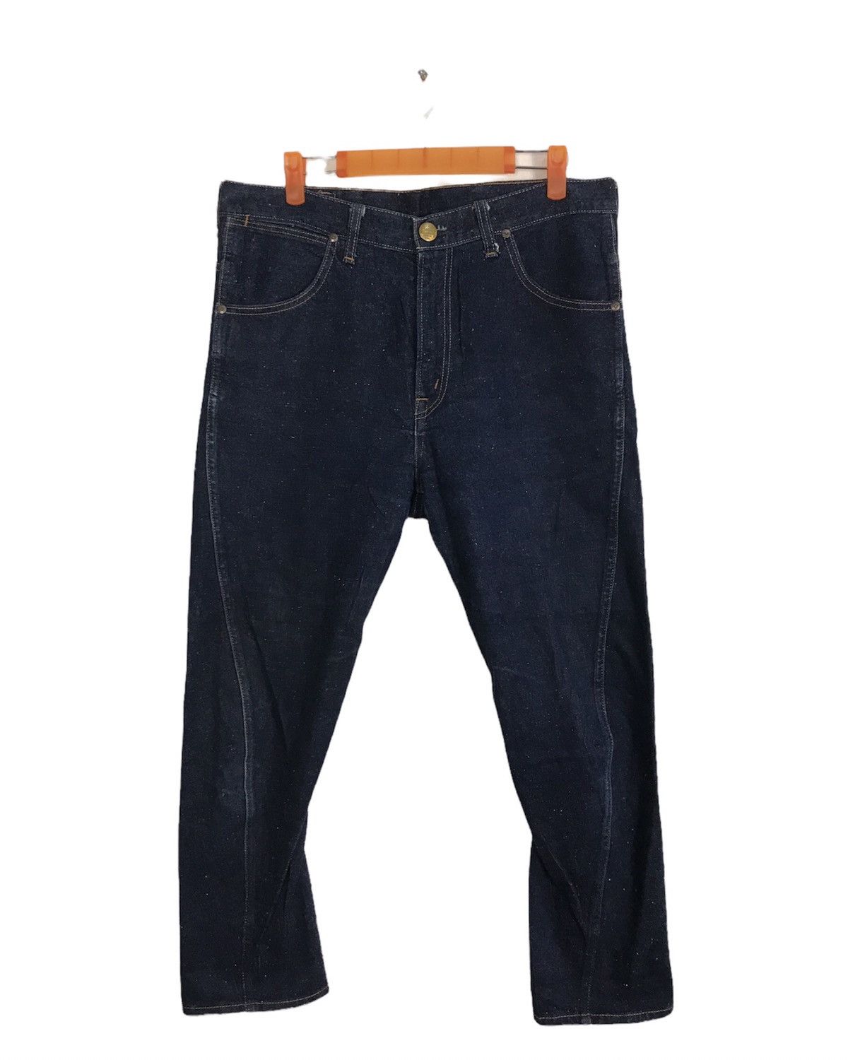 Japanese Brand × Vintage RNA Inc Skinny Style Cut Pants Distressed Dark Indigo Denim Size US 32 / EU 48 - 1 Thumbnail