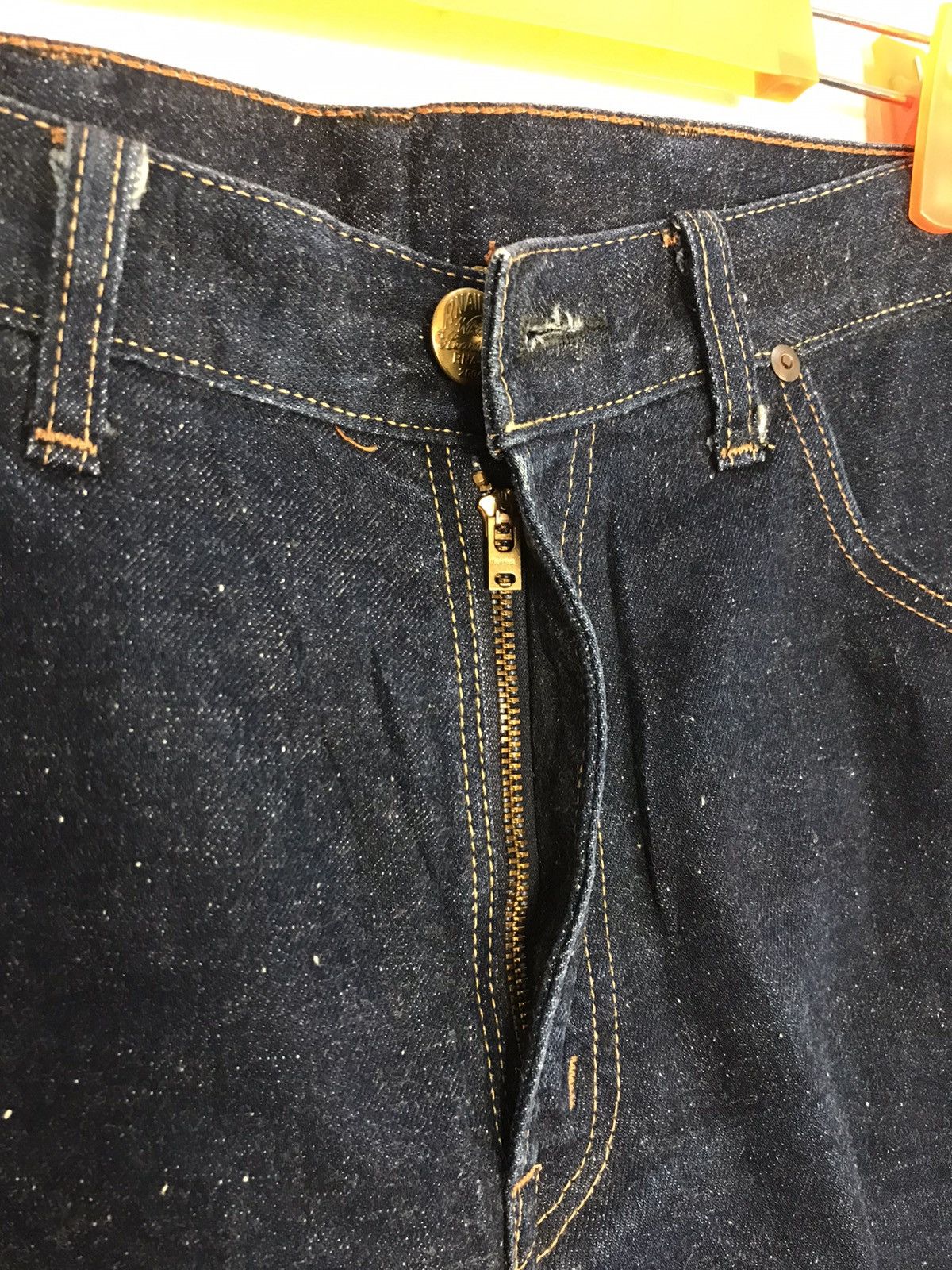Japanese Brand × Vintage RNA Inc Skinny Style Cut Pants Distressed Dark Indigo Denim Size US 32 / EU 48 - 6 Thumbnail
