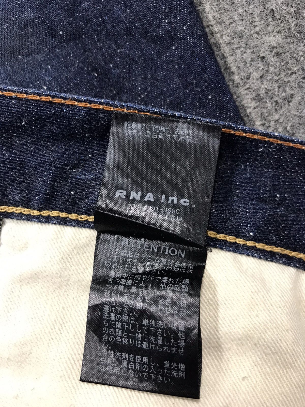 Japanese Brand × Vintage RNA Inc Skinny Style Cut Pants Distressed Dark Indigo Denim Size US 32 / EU 48 - 10 Thumbnail