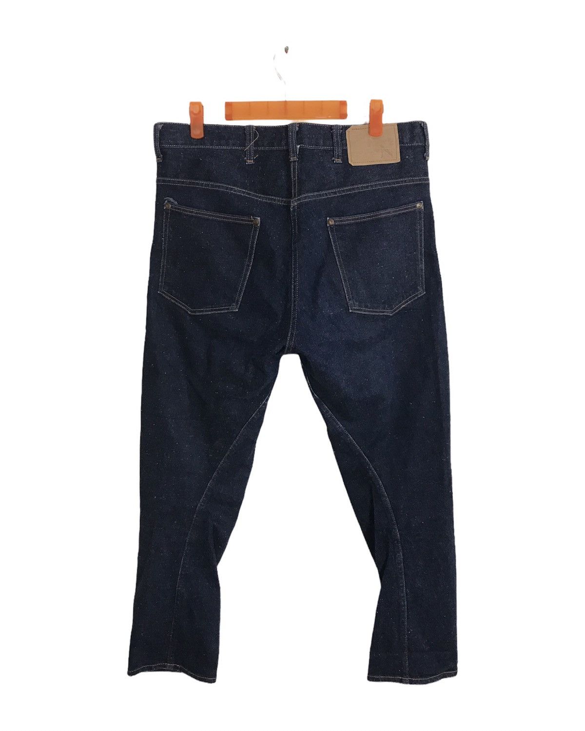 Japanese Brand × Vintage RNA Inc Skinny Style Cut Pants Distressed Dark Indigo Denim Size US 32 / EU 48 - 2 Thumbnail