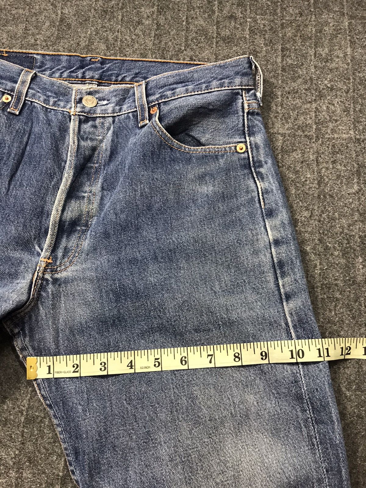 Levi's 90s Levi’s Strauss & Co Lot 501xx Buttonfly Straight Cut Size US 30 / EU 46 - 14 Thumbnail