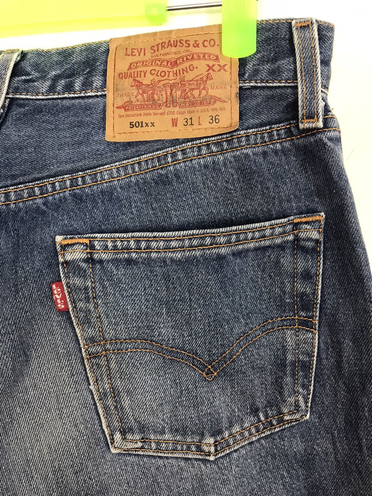 Levi's 90s Levi’s Strauss & Co Lot 501xx Buttonfly Straight Cut Size US 30 / EU 46 - 7 Thumbnail