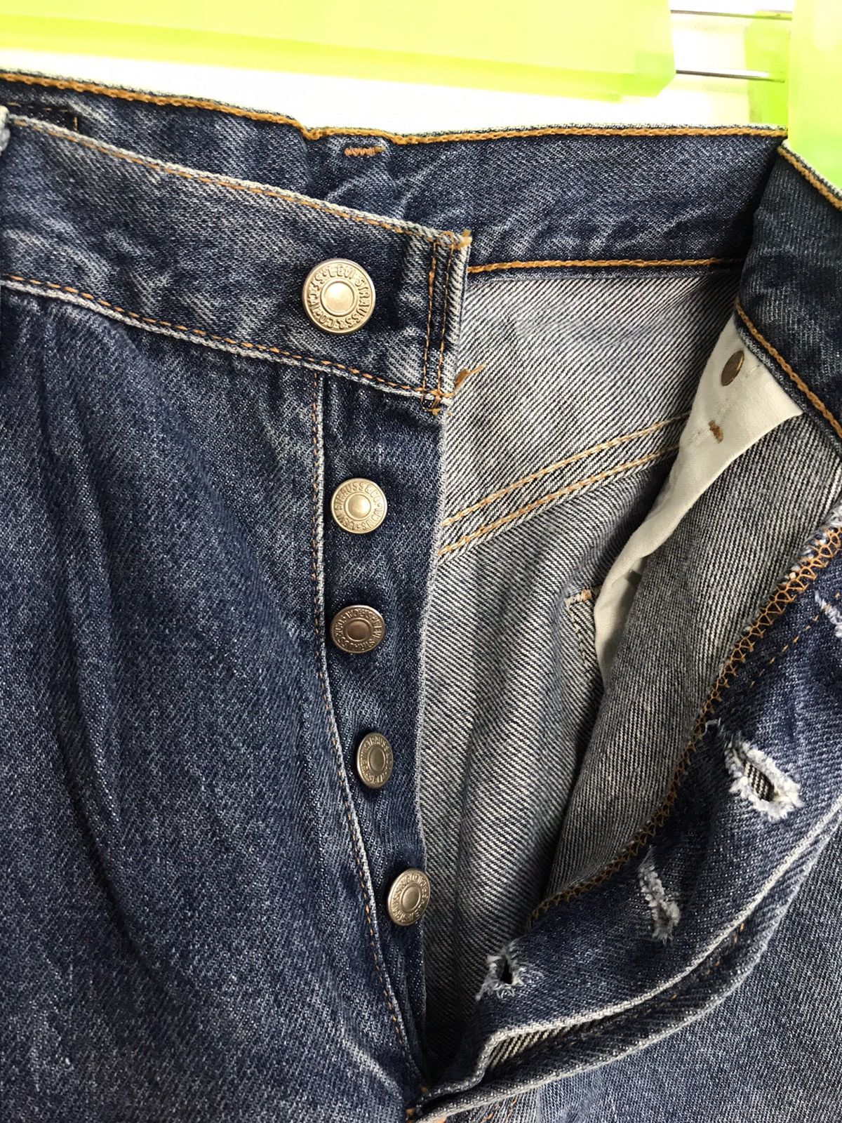 Levi's 90s Levi’s Strauss & Co Lot 501xx Buttonfly Straight Cut Size US 30 / EU 46 - 6 Thumbnail