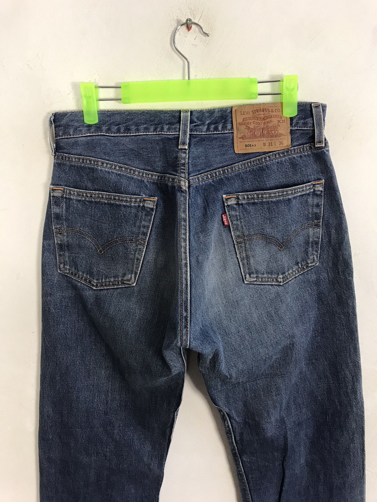 Levi's 90s Levi’s Strauss & Co Lot 501xx Buttonfly Straight Cut Size US 30 / EU 46 - 4 Thumbnail