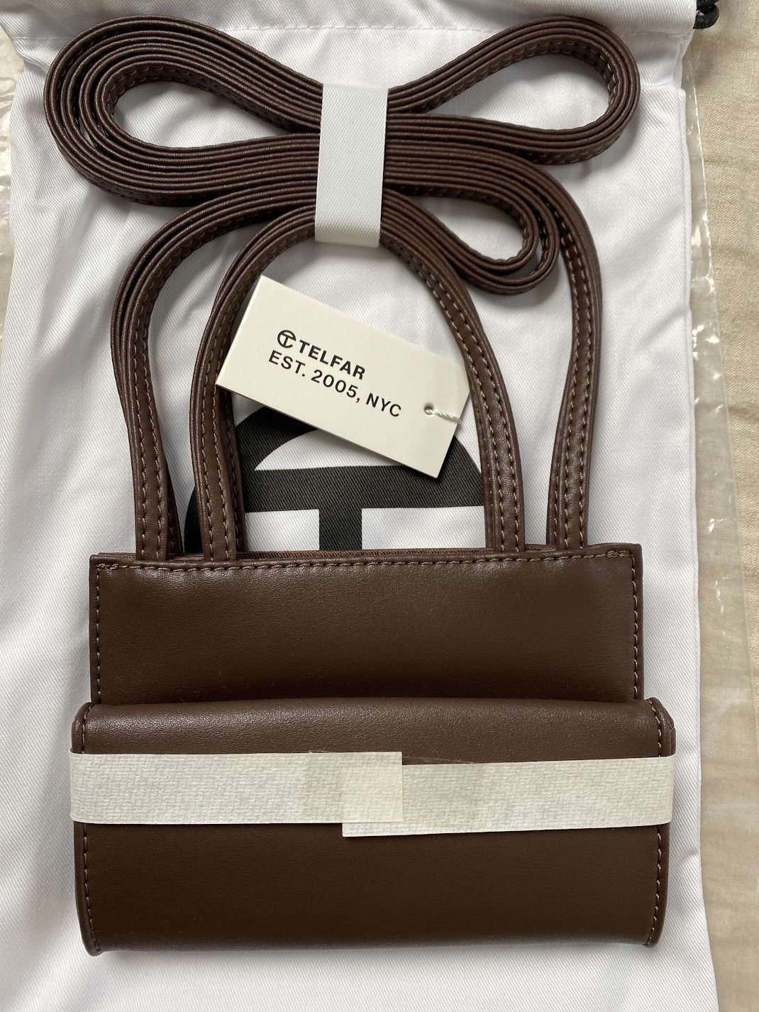 Telfar small shopping bag tote -chocolate Size ONE SIZE - 6 Thumbnail