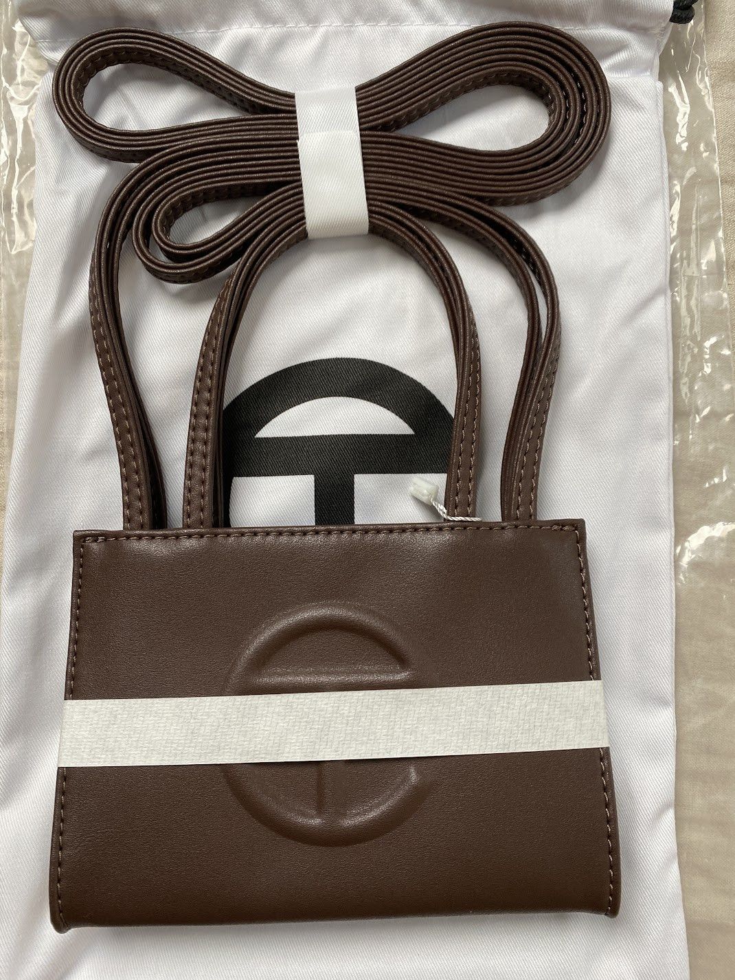 Telfar small shopping bag tote -chocolate Size ONE SIZE - 1 Thumbnail
