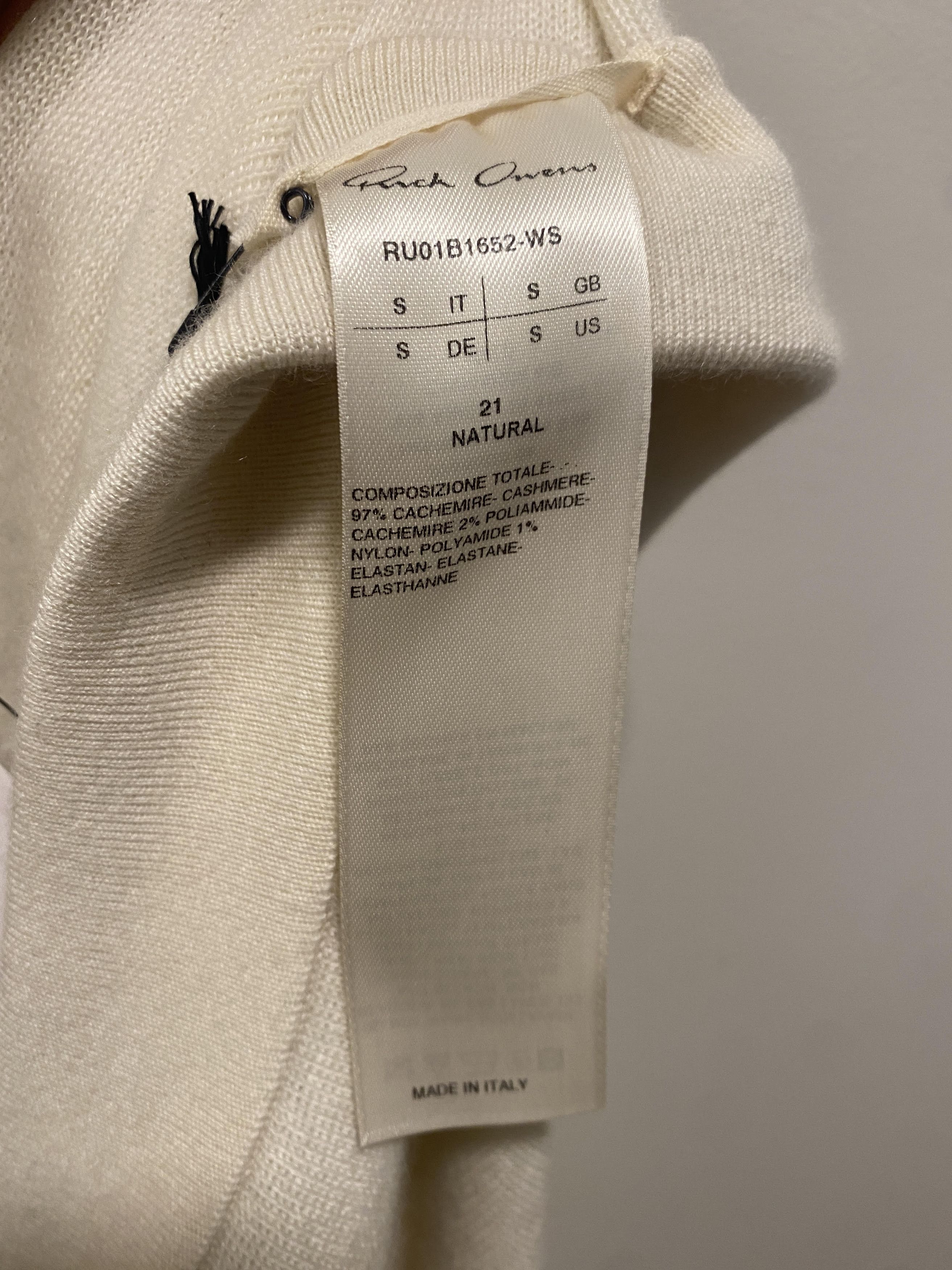 Rick Owens rick owens fogchine s/s21 cashmere shorts SLIT- cream Size US 30 / EU 46 - 8 Thumbnail