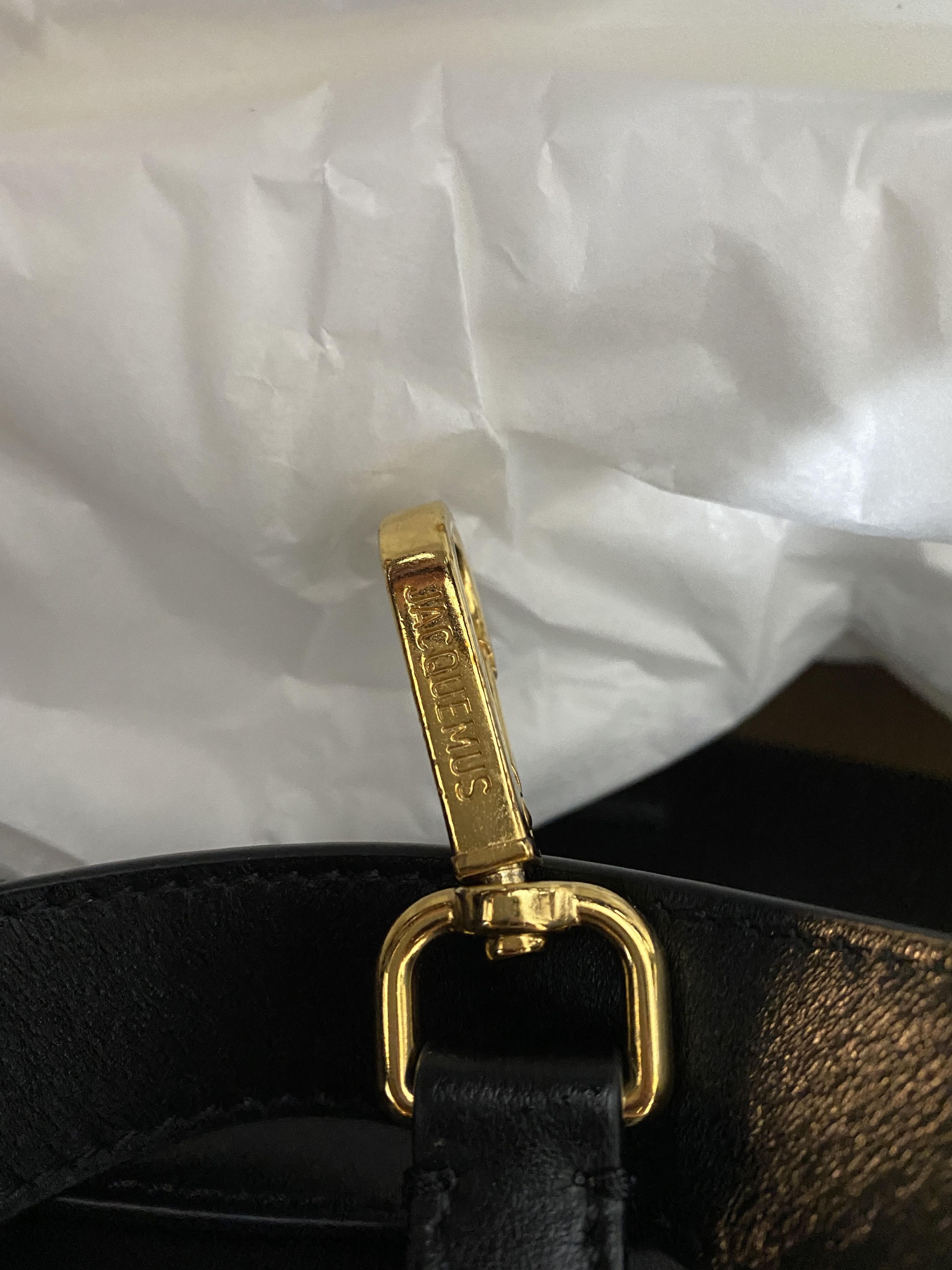 Jacquemus JACQUEMUS Le Cabas Neve Black Leather tote shopping bag Size ONE SIZE - 3 Thumbnail