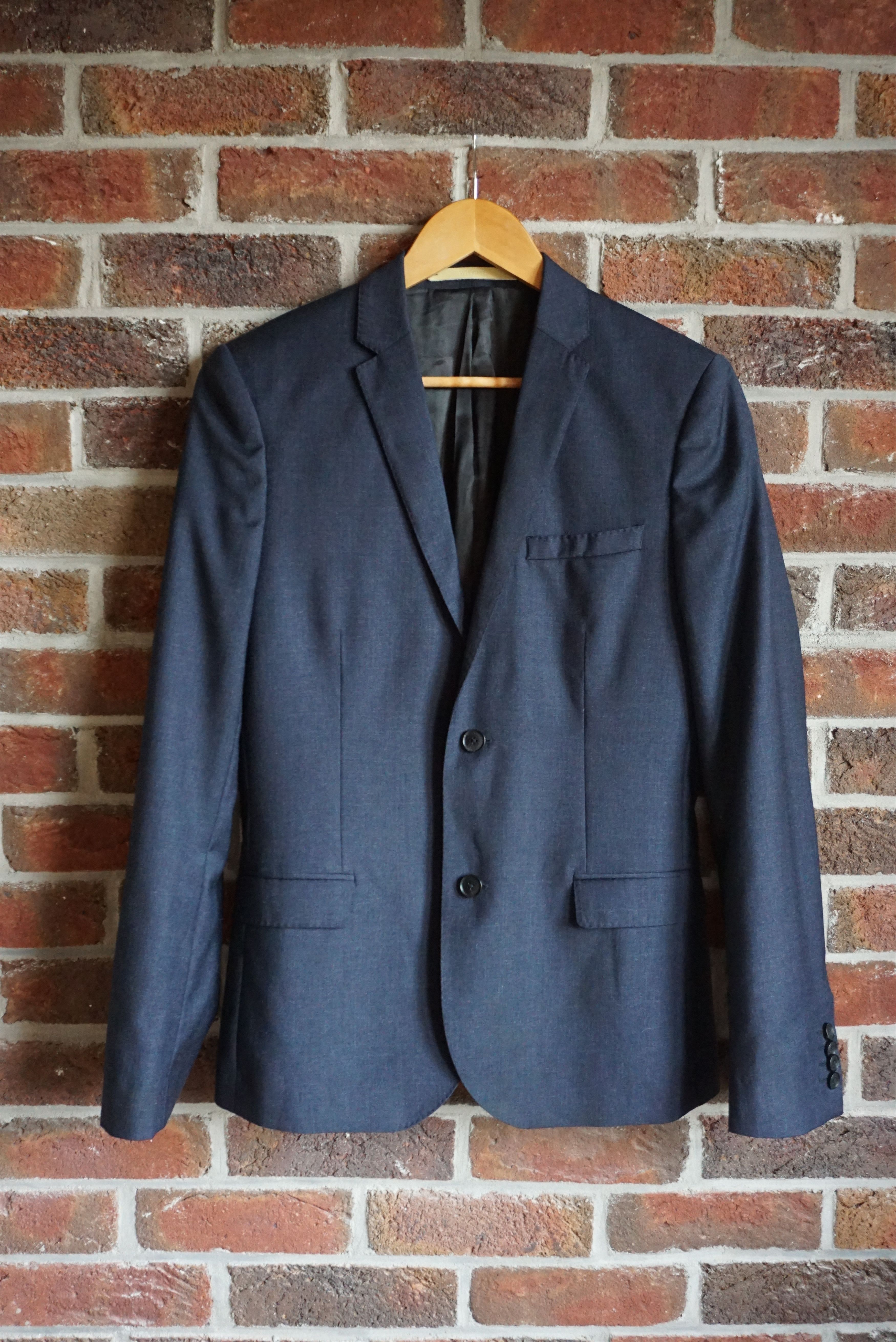 Designer Smart slim fit jacket EU 46 US 36 blazer wool S Classy Size 36R - 10 Thumbnail