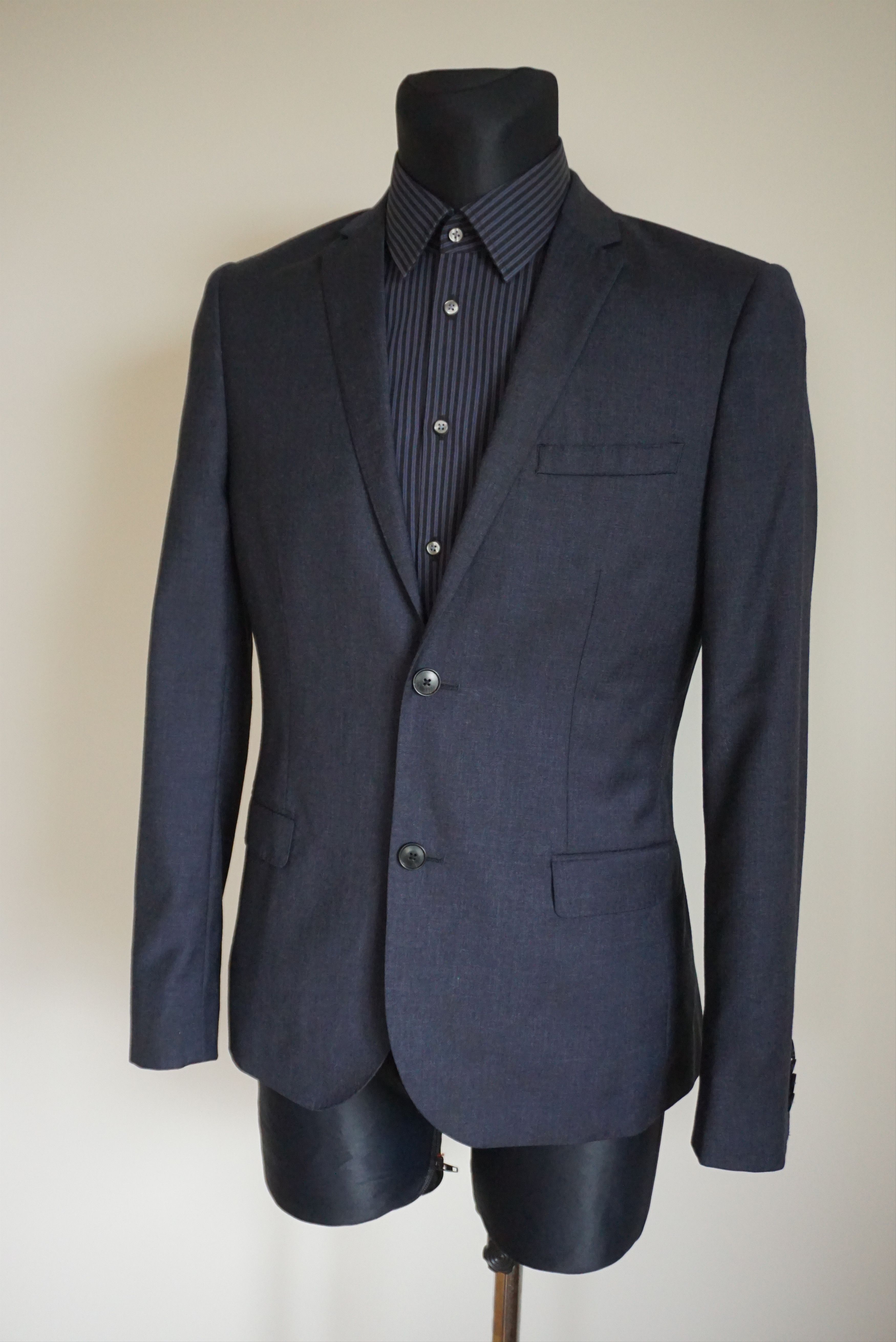 Designer Smart slim fit jacket EU 46 US 36 blazer wool S Classy Size 36R - 5 Thumbnail
