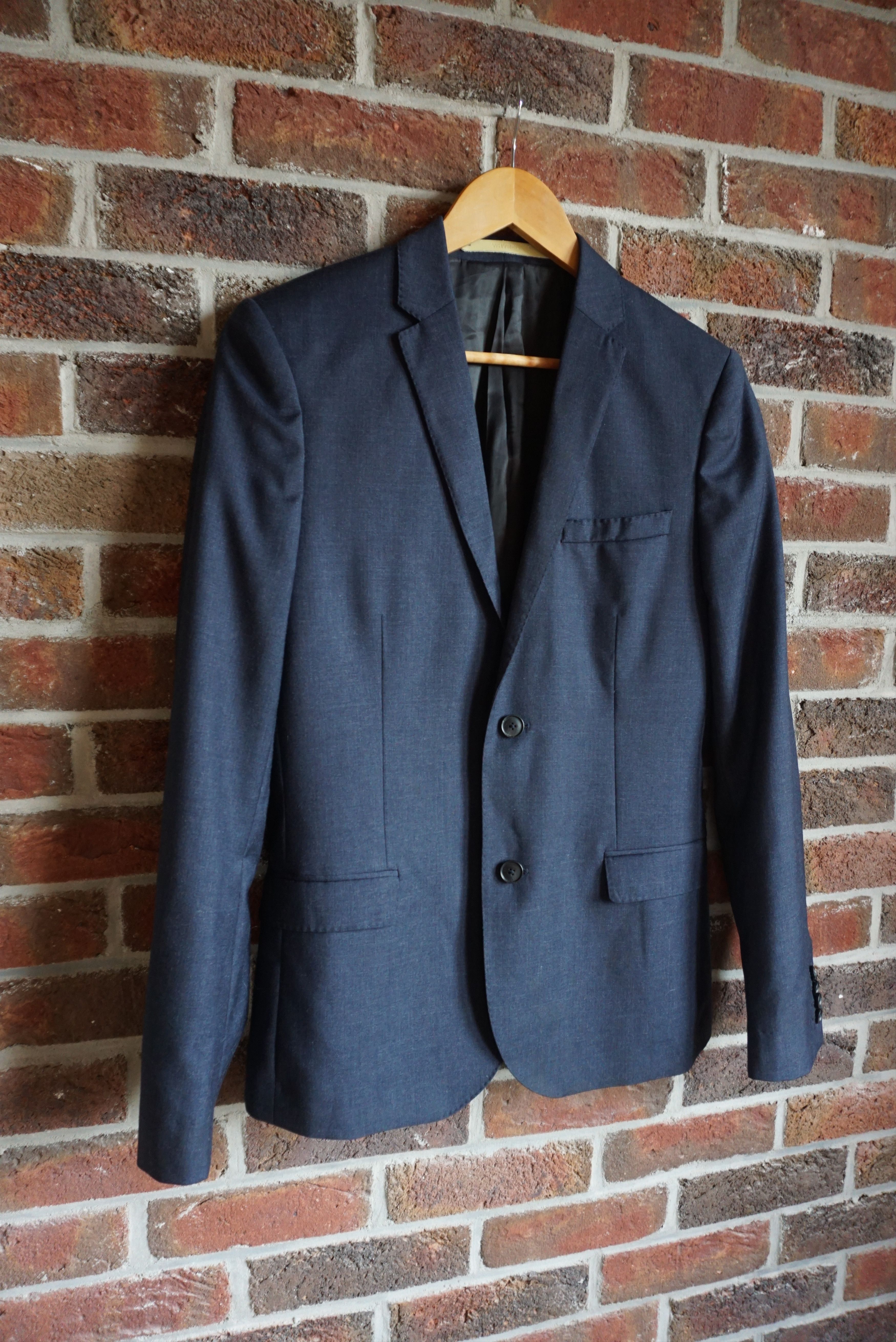 Designer Smart slim fit jacket EU 46 US 36 blazer wool S Classy Size 36R - 11 Thumbnail