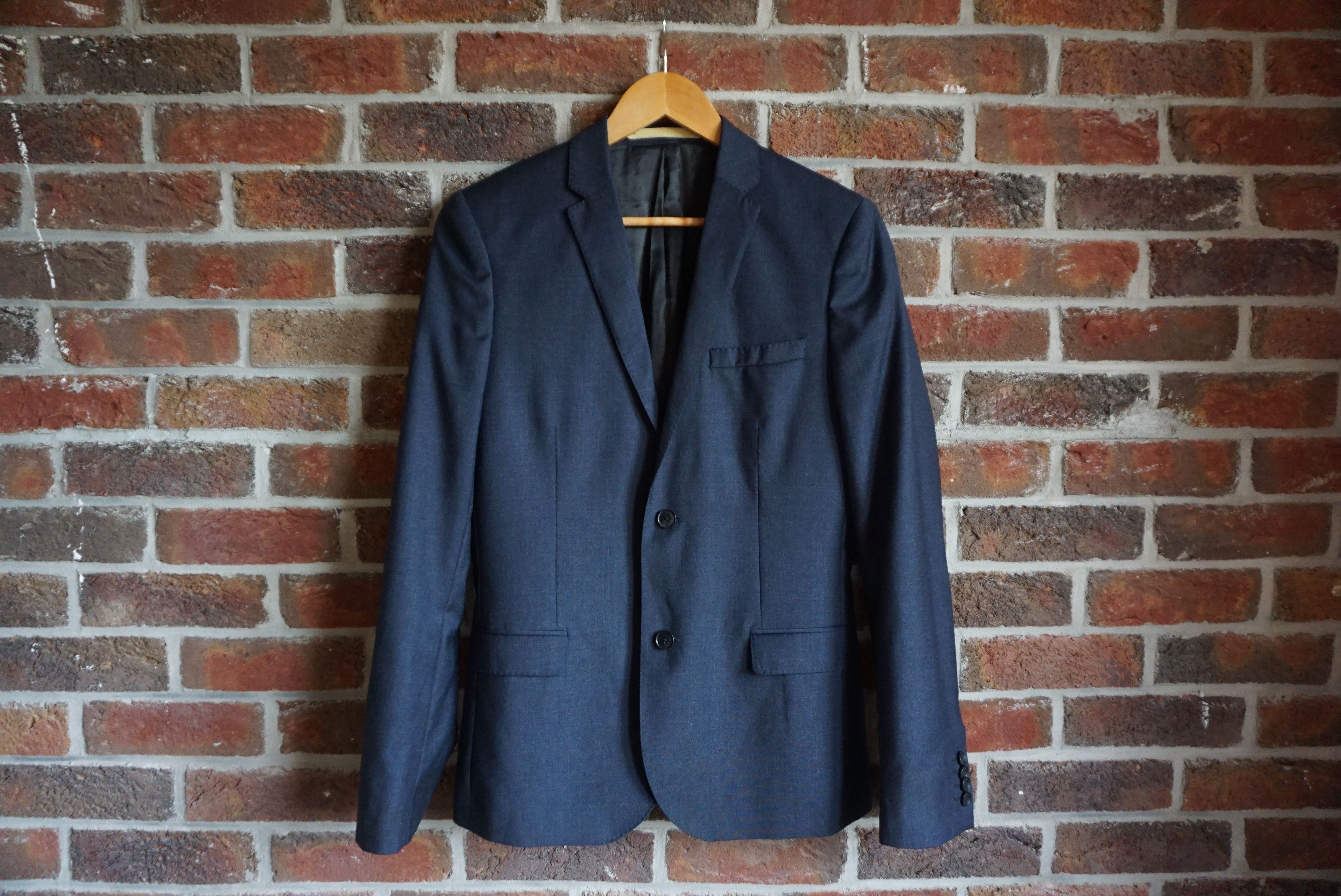 Designer Smart slim fit jacket EU 46 US 36 blazer wool S Classy Size 36R - 12 Thumbnail