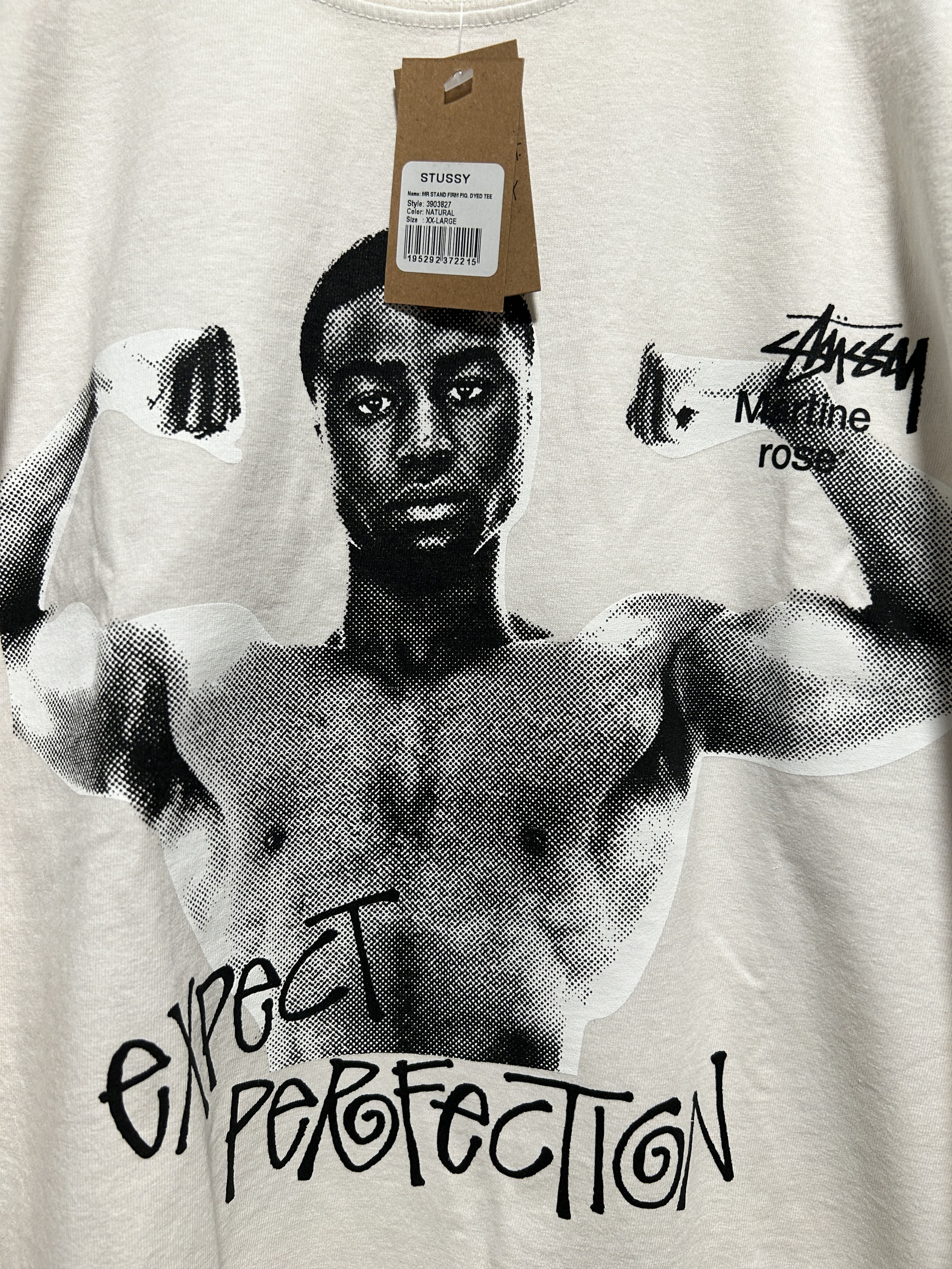Martine Rose × Stussy Stussy x Martine Rose Stand Firm Pigment Dyed Tee Natural Size US XXL / EU 58 / 5 - 5 Thumbnail