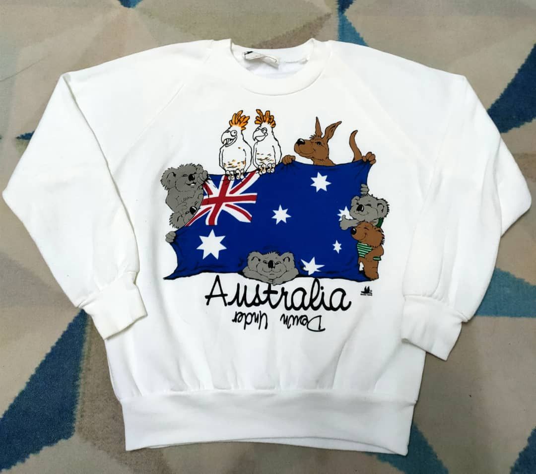 Vintage Australia Down Under Crewneck Jumper Size US S / EU 44-46 / 1 - 1 Thumbnail
