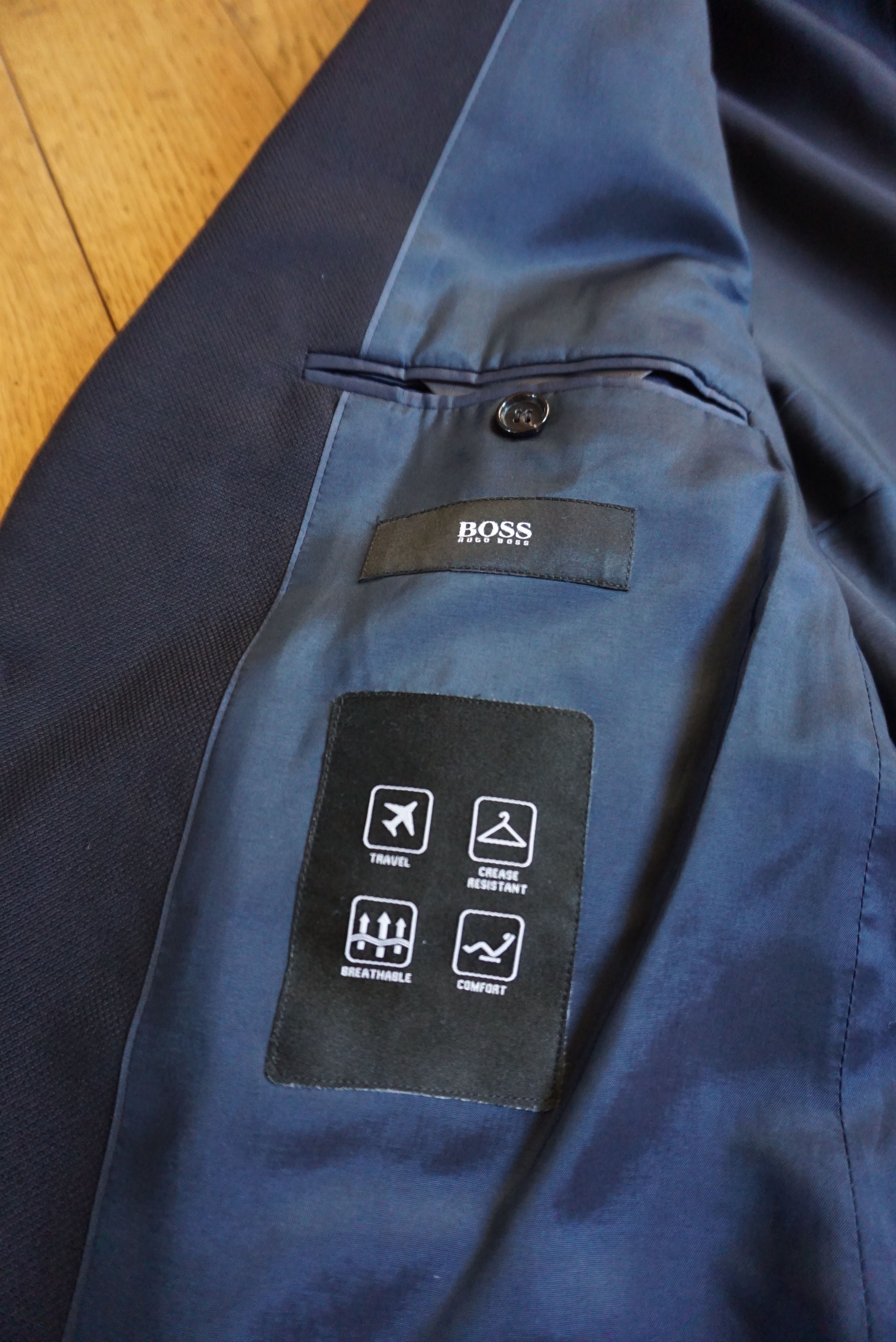 Hugo Boss HUGO BOSS jacket EU 50 US 40R blazer wool M/L slim fit Size 40R - 13 Thumbnail
