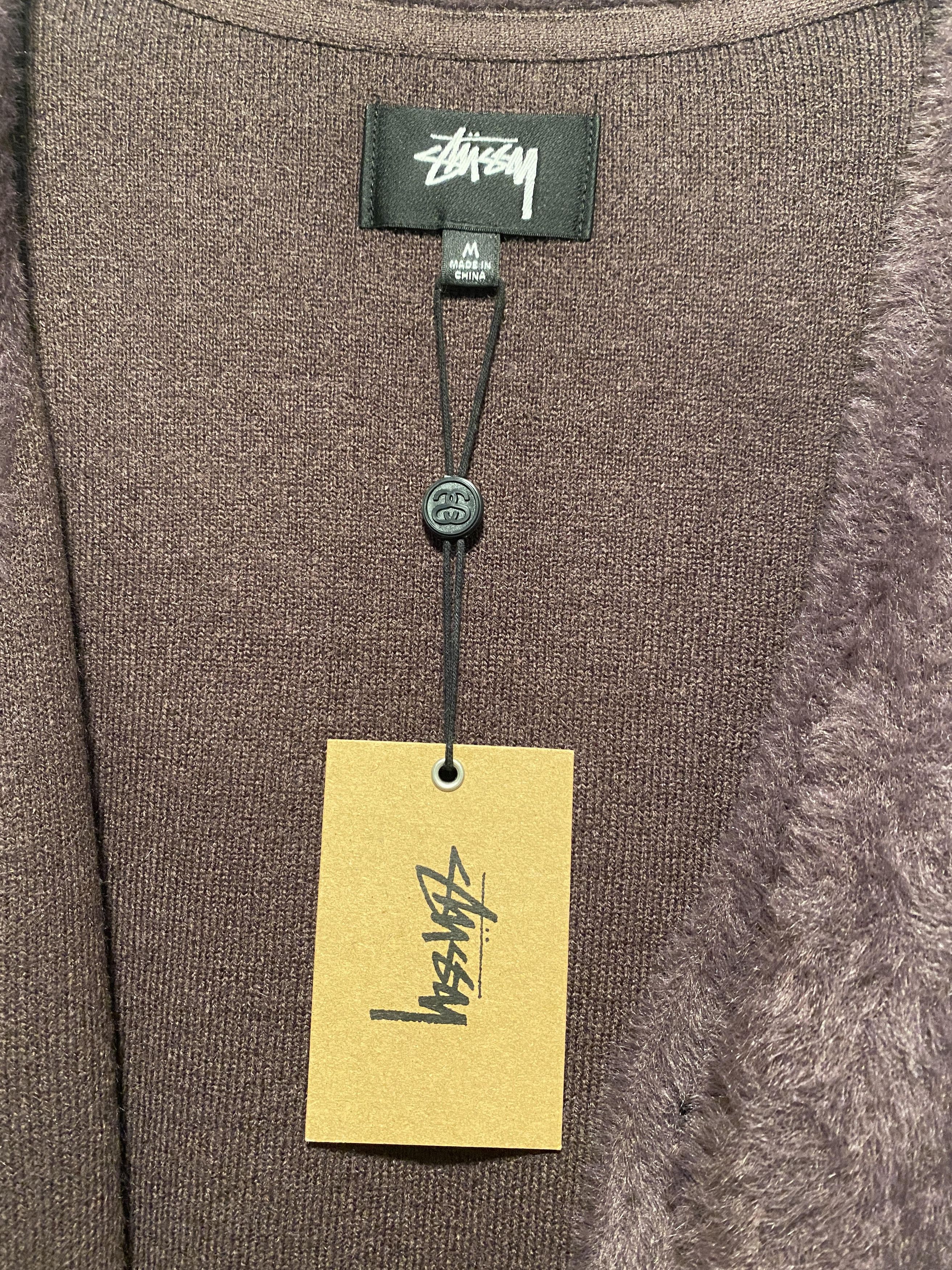 Stussy stussy shaggy cardigan burgundy medium Size US M / EU 48-50 / 2 - 6 Thumbnail