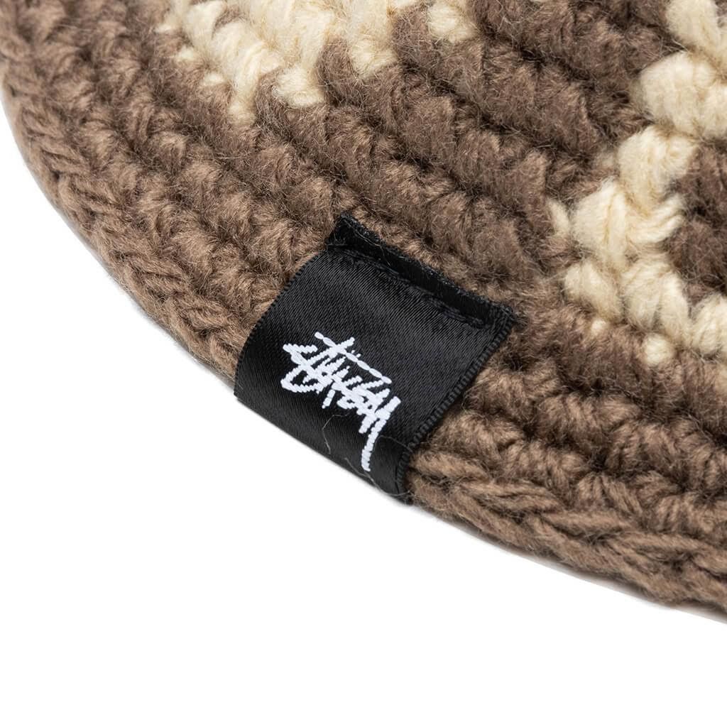 Stussy knit wave brown bucket hat Size ONE SIZE - 2 Thumbnail