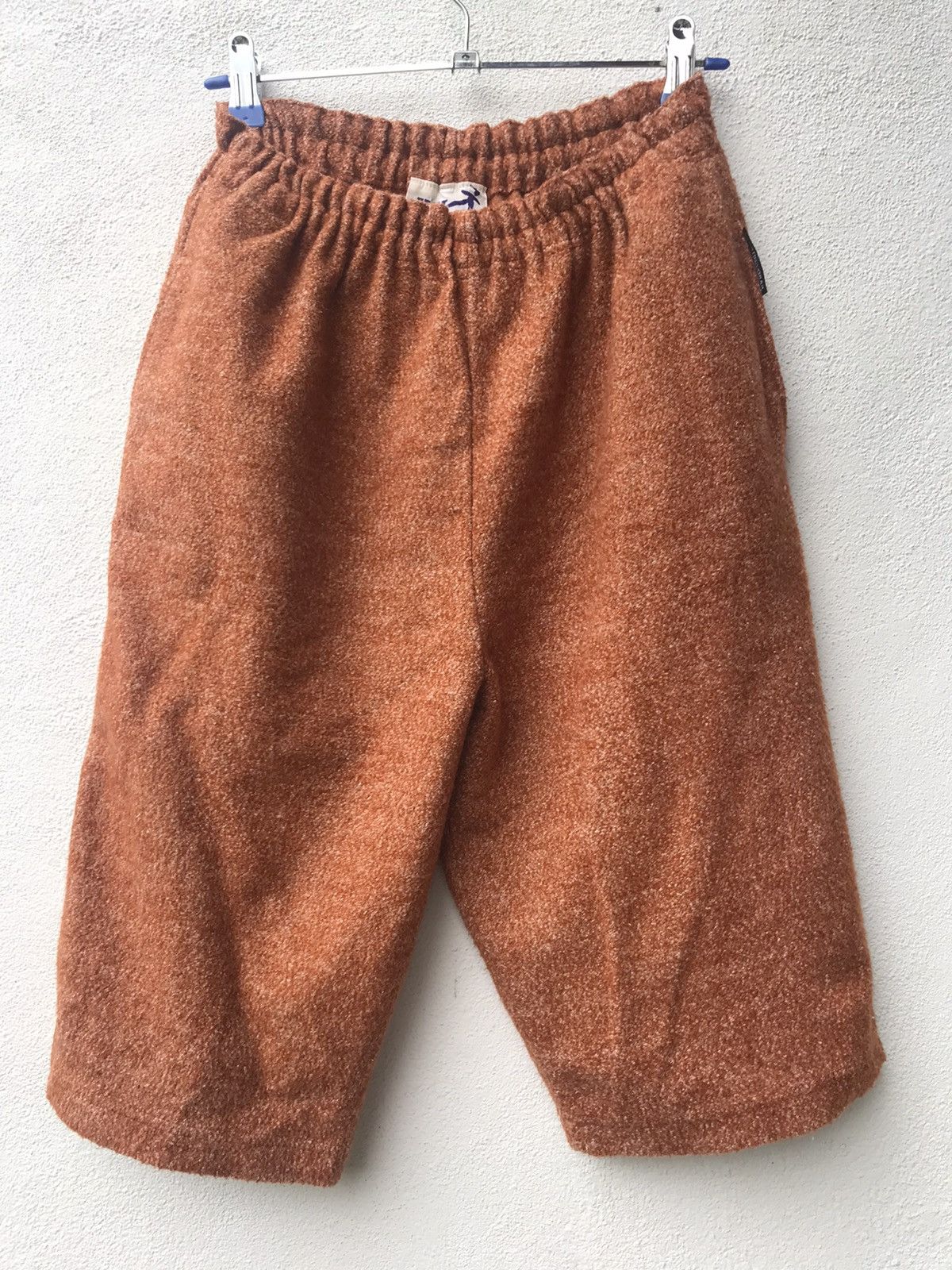 image of Hai Sporting Gear x Issey Miyake Vintage Hai Issye Miyake Sporting Gear Fleece Shorts in Burnt Oran
