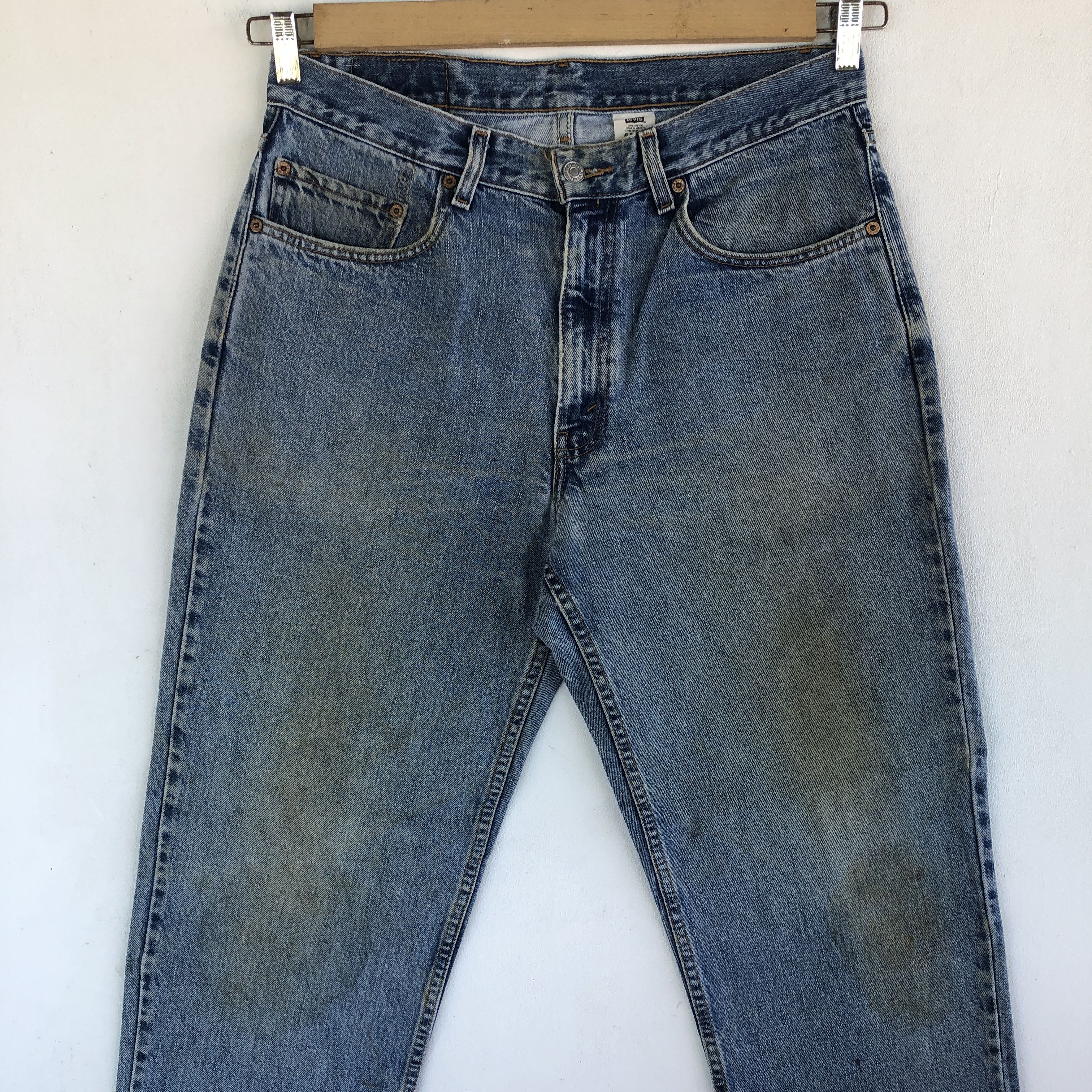 Levi's Vintage Levis Dirty Blue Light Wash Jeans Levi's 550 Denim Size 30" / US 8 / IT 44 - 3 Thumbnail