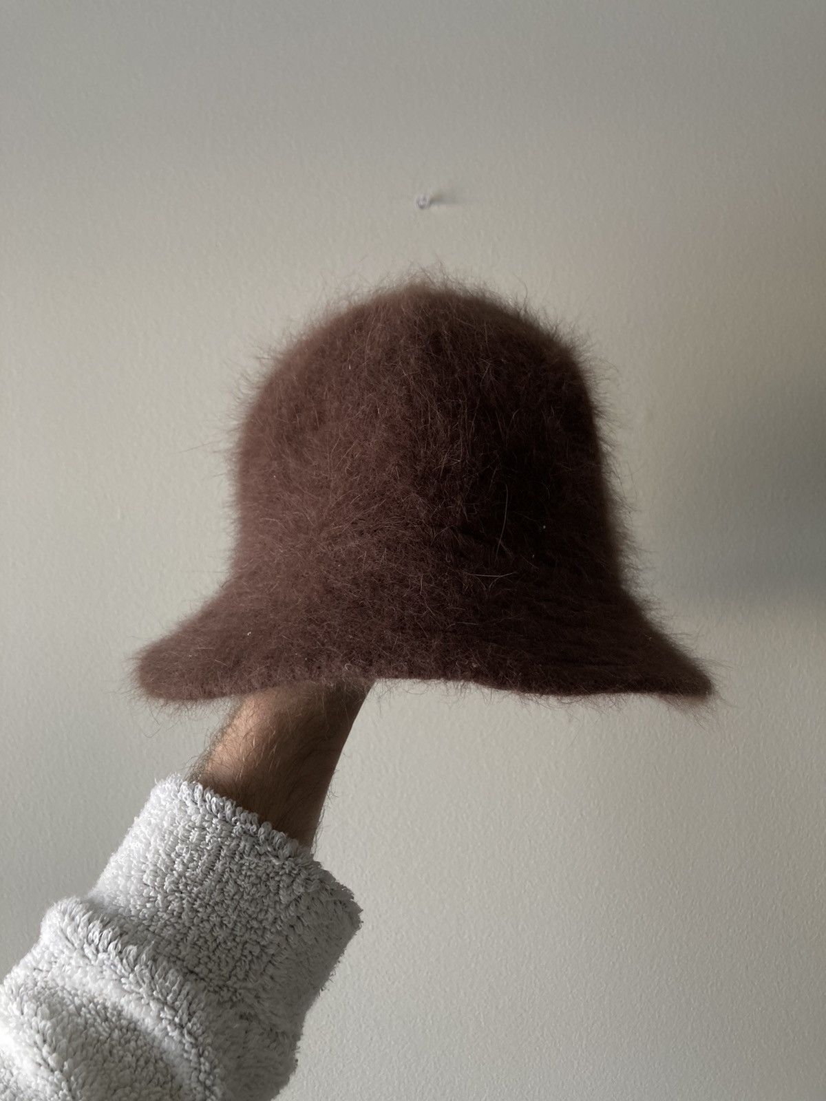 Japanese Brand VINTAGE Y2K FUZZY BUCKET HAT Size ONE SIZE - 1 Thumbnail