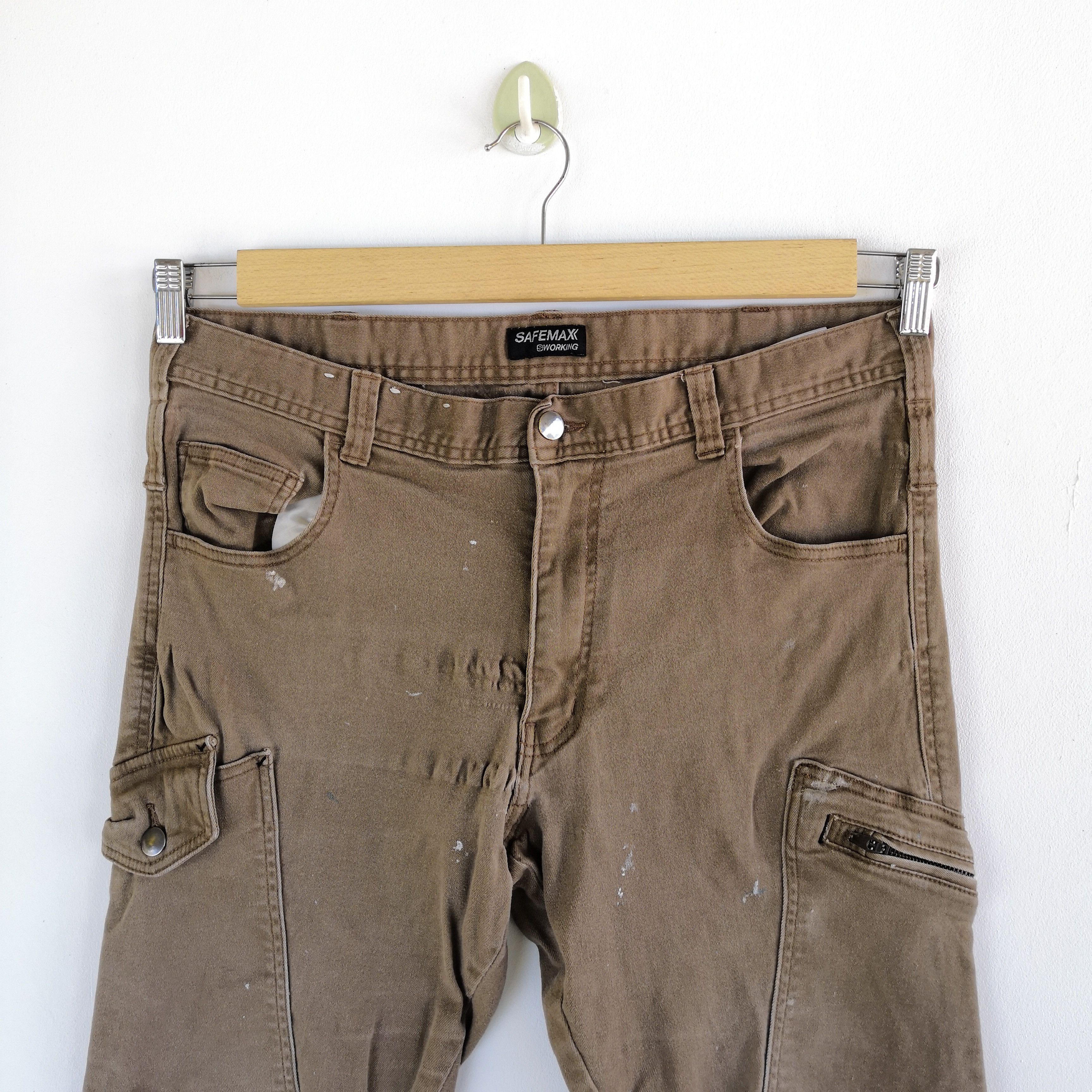 Japanese Brand × Vintage Safemax cargo Pants Japanese Tactical Multi Pocket Trousers Size US 34 / EU 50 - 3 Thumbnail