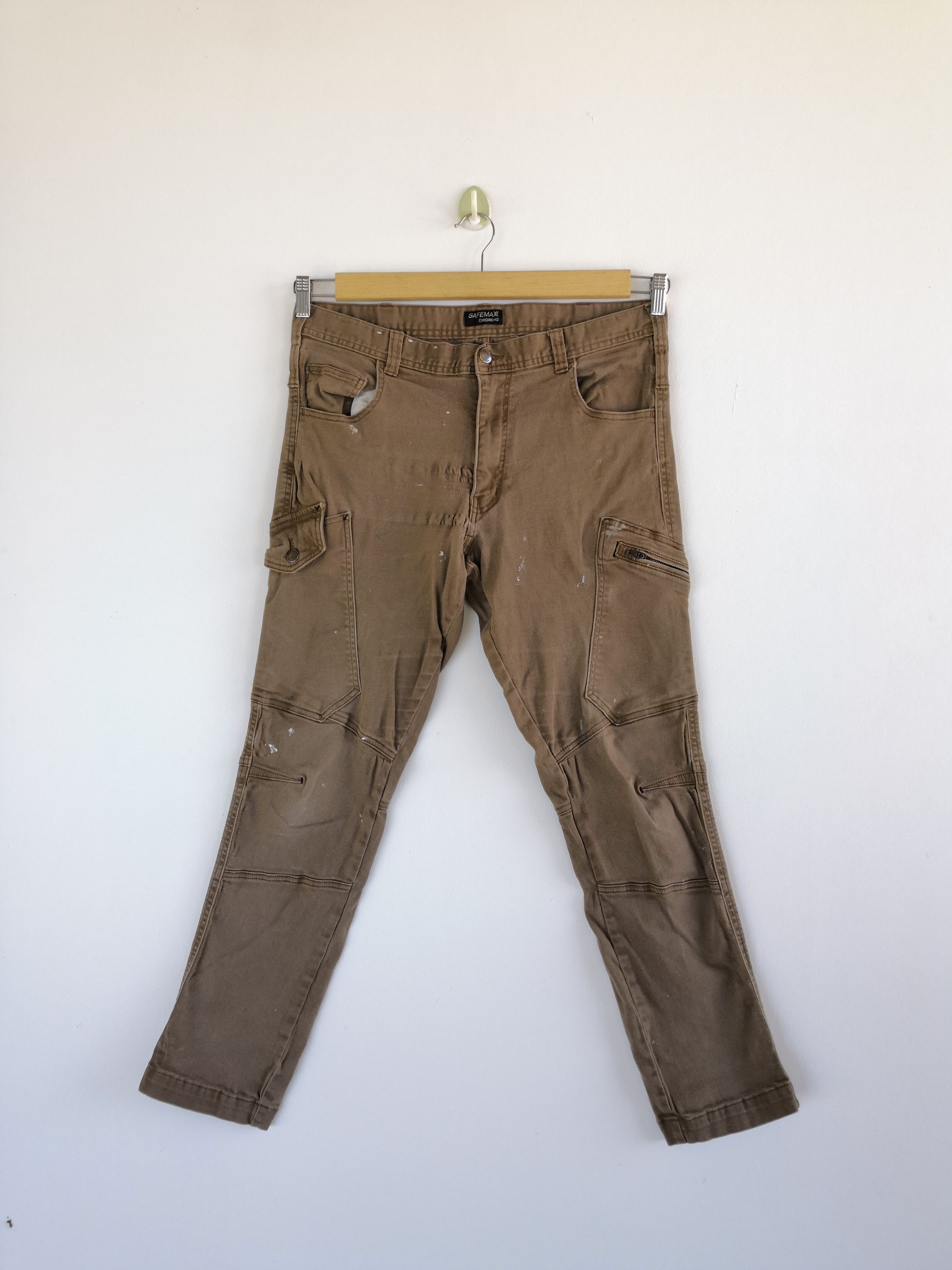 Japanese Brand × Vintage Safemax cargo Pants Japanese Tactical Multi Pocket Trousers Size US 34 / EU 50 - 1 Thumbnail