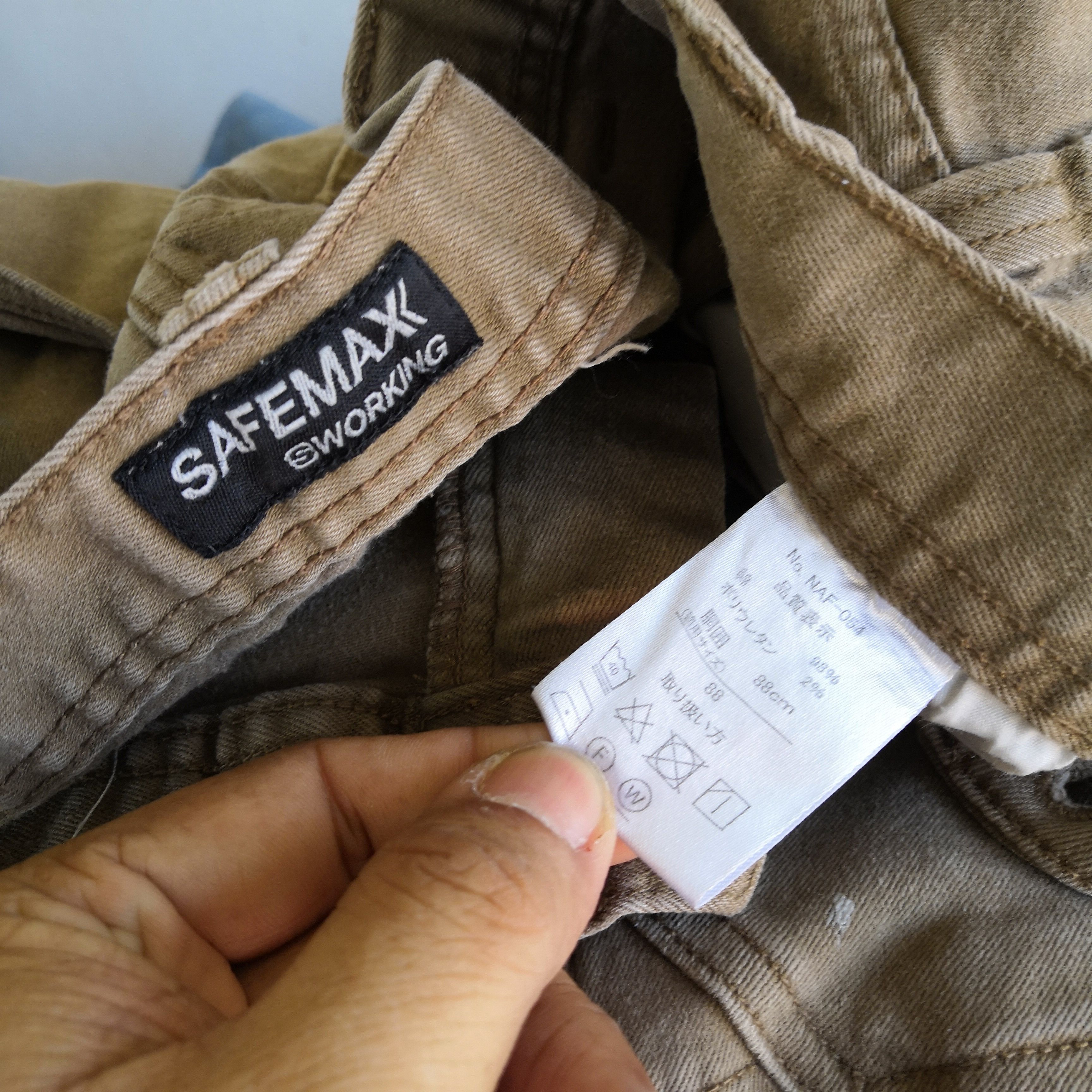 Japanese Brand × Vintage Safemax cargo Pants Japanese Tactical Multi Pocket Trousers Size US 34 / EU 50 - 10 Thumbnail