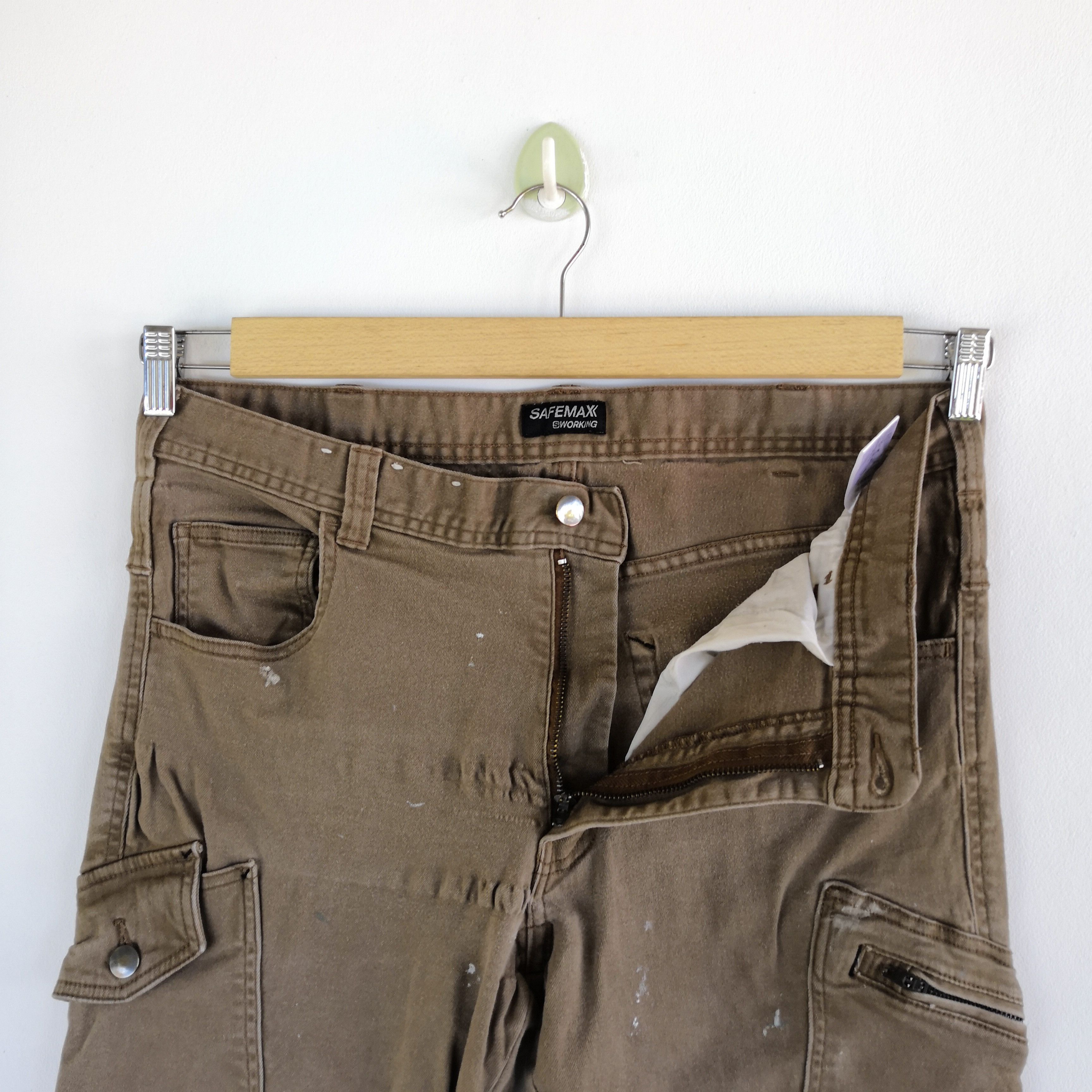 Japanese Brand × Vintage Safemax cargo Pants Japanese Tactical Multi Pocket Trousers Size US 34 / EU 50 - 9 Thumbnail
