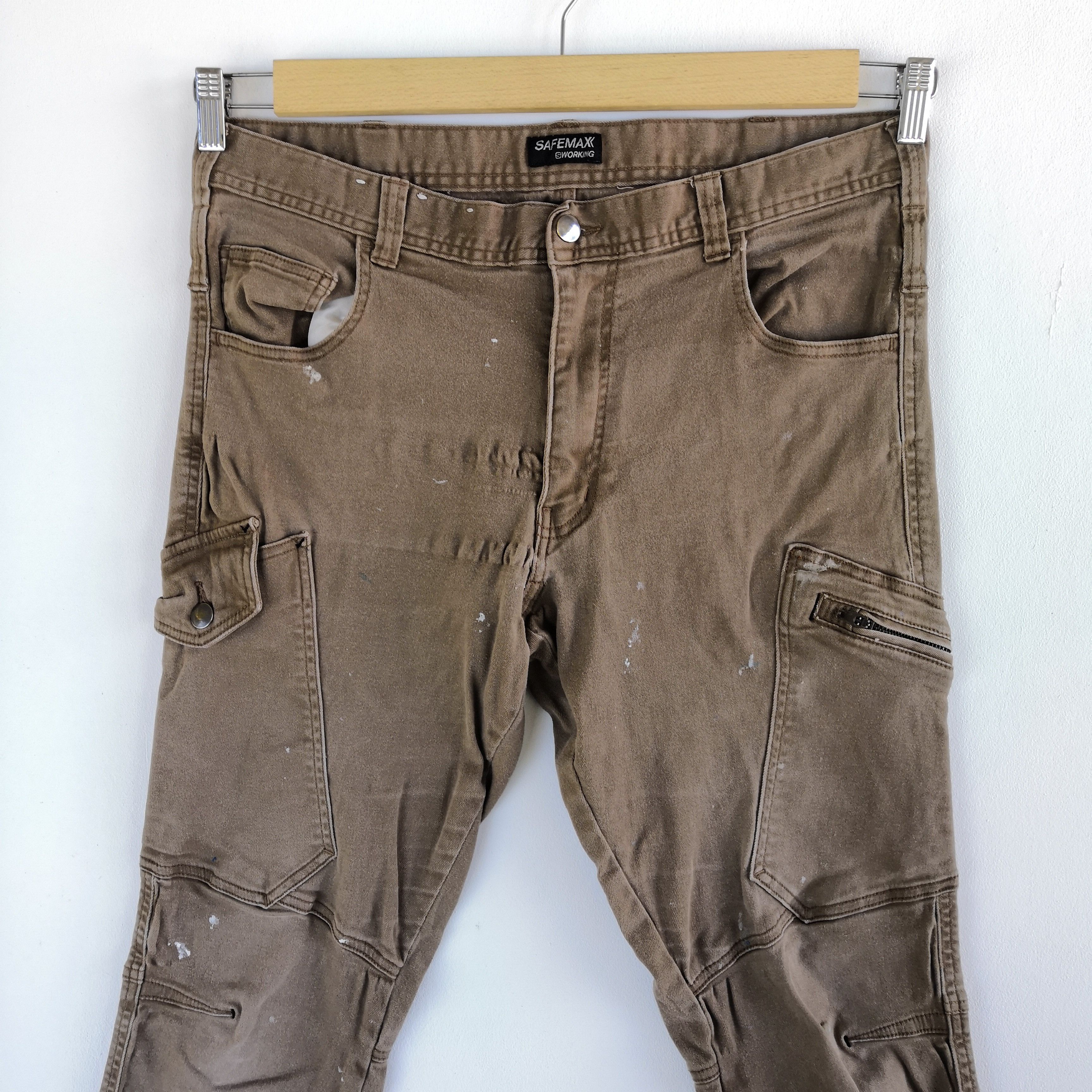 Japanese Brand × Vintage Safemax cargo Pants Japanese Tactical Multi Pocket Trousers Size US 34 / EU 50 - 4 Thumbnail